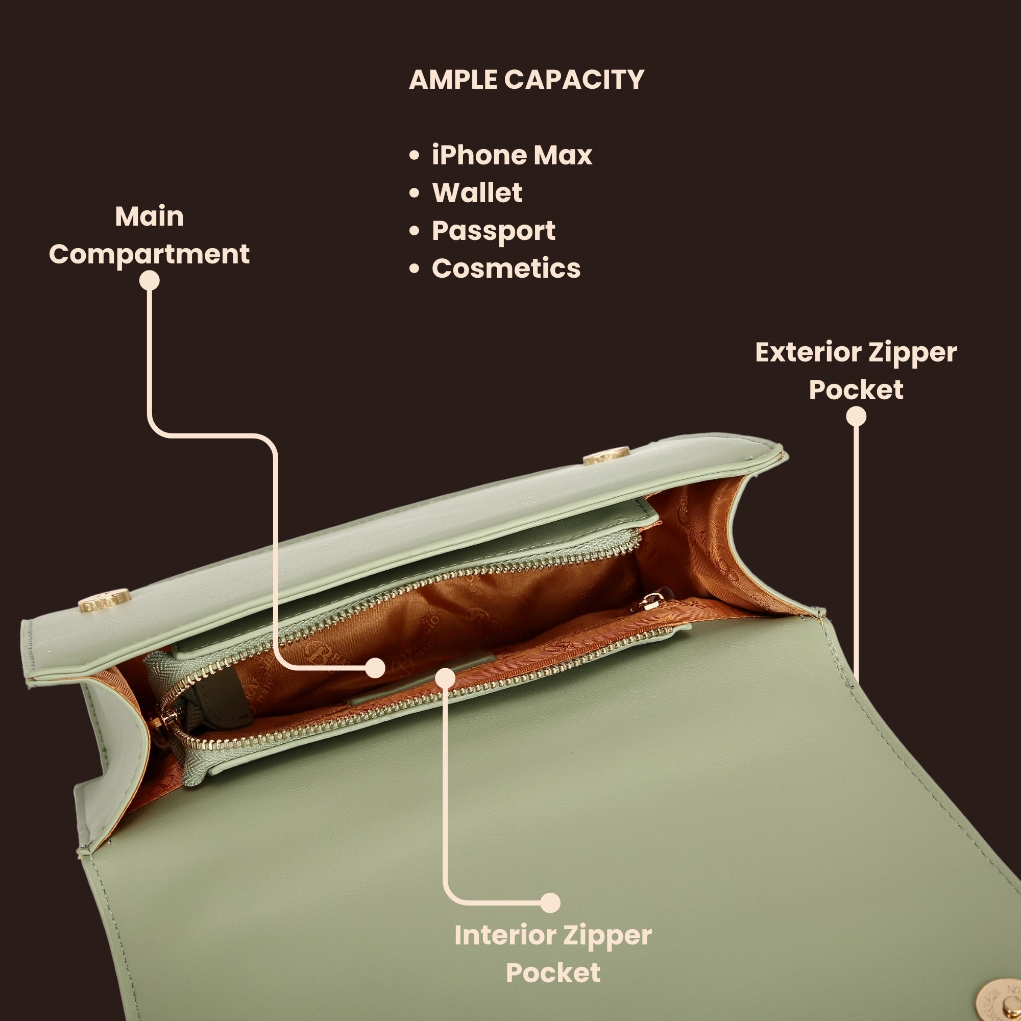 Brangio Chic Bow Accent Evening Bag