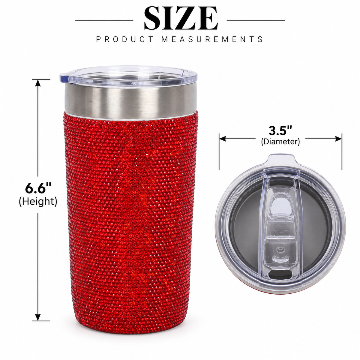 Brangio Luxury Bling Rhinestone Thermos Bottle