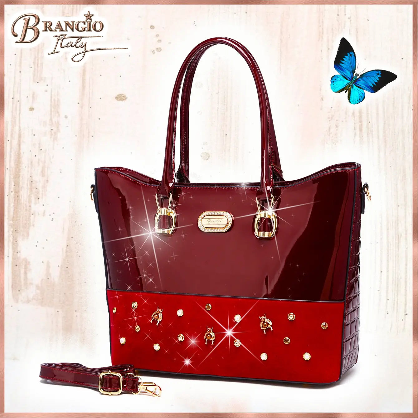 Brangio Ruby Charm Tote
