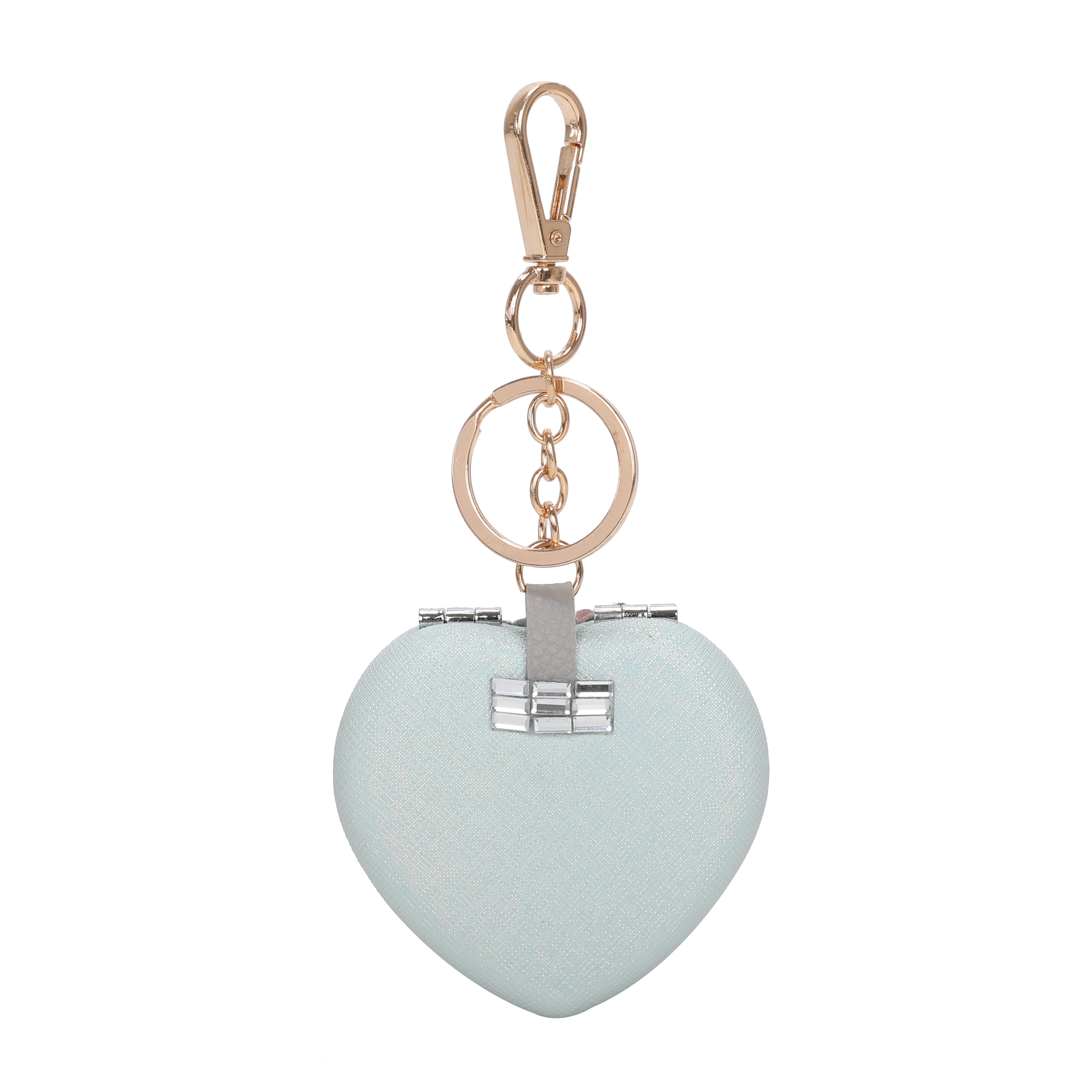 Brangio Elegant Heart Gem Keychain Case