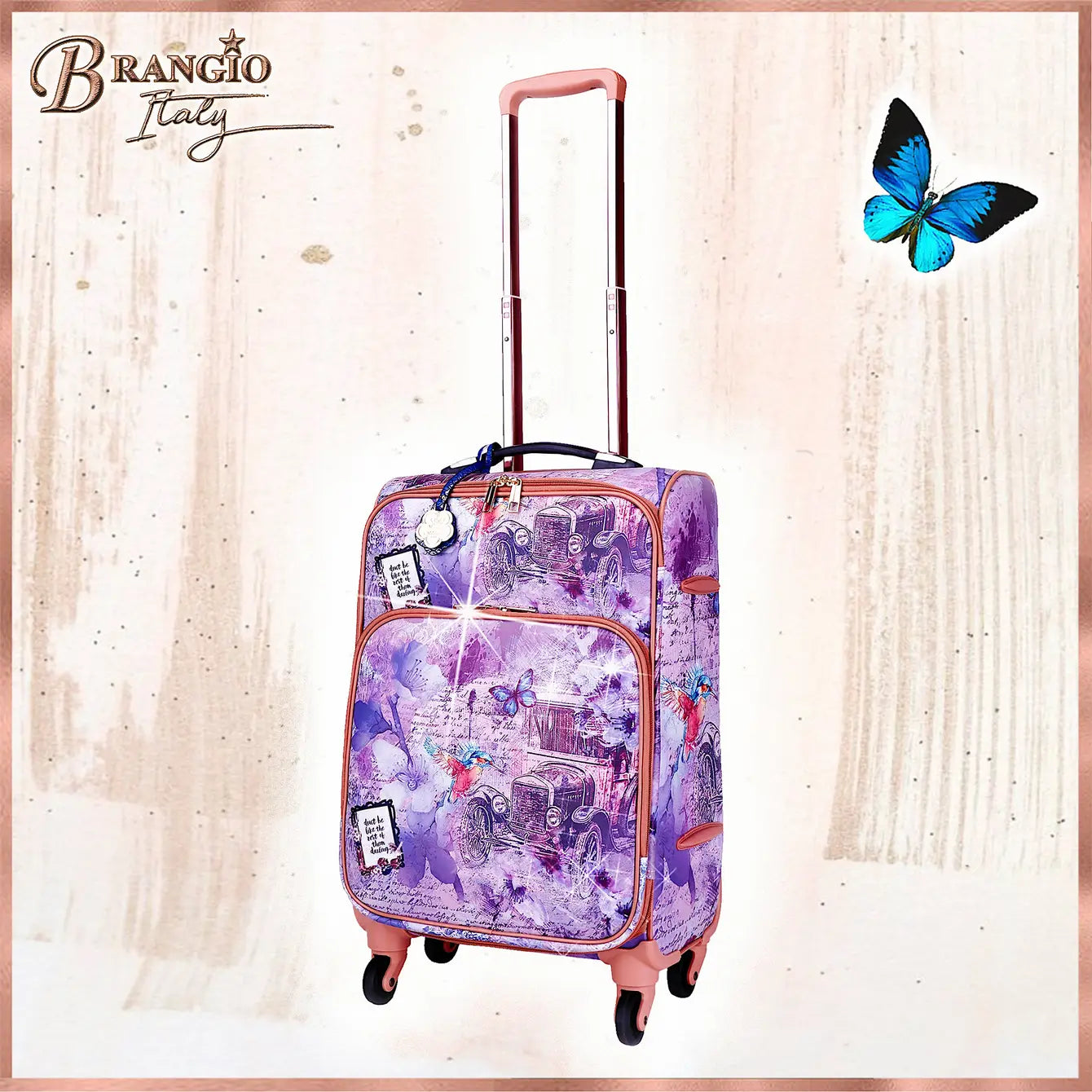 Arosa Vintage Romance Spinner Wheeled Carry-On Luggage