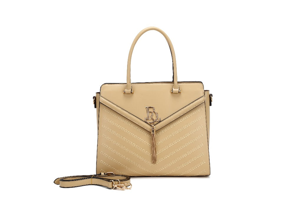 Brangio Italy Structured Satchel Handbag – Elegant Top Handle Crossbody Purse