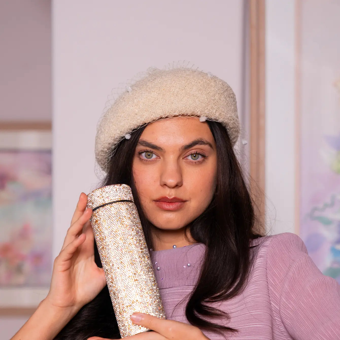 Brangio Luxury Bling Rhinestone Thermos Bottle