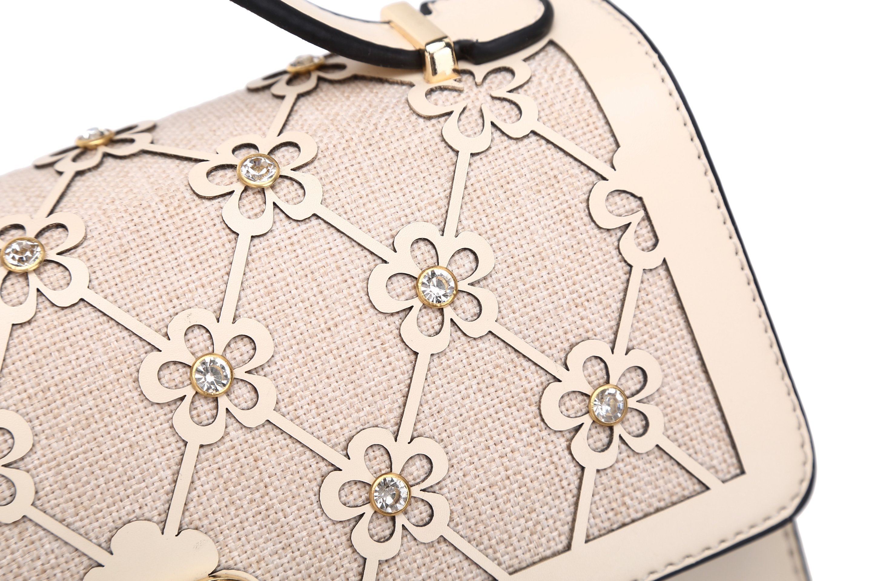 Wildflower Handmade Crossbody Satchel Evening Bag