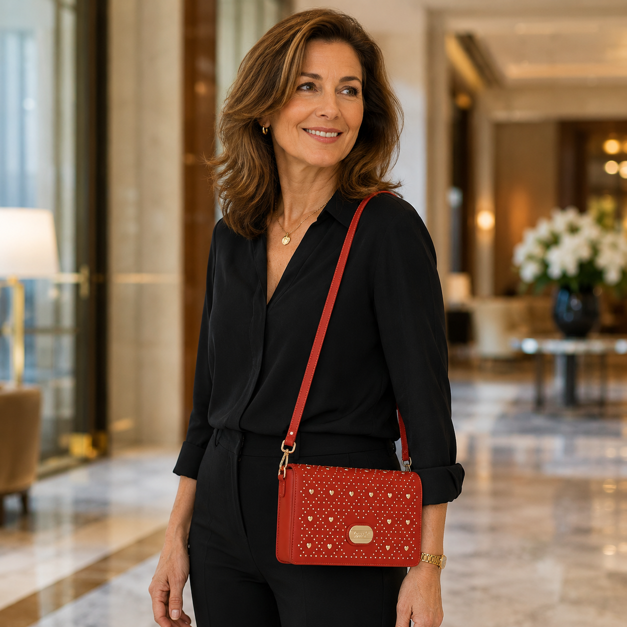 Brangio Italy Radiant Heart Crossbody Bag