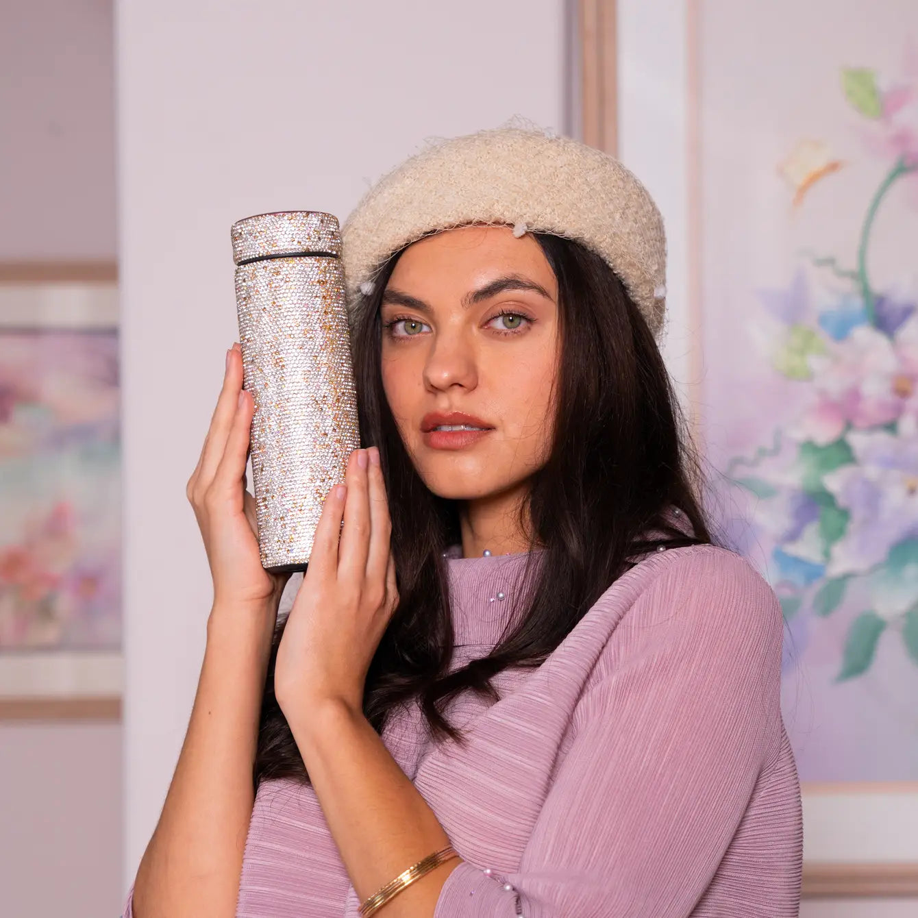 Brangio Luxury Bling Rhinestone Thermos Bottle