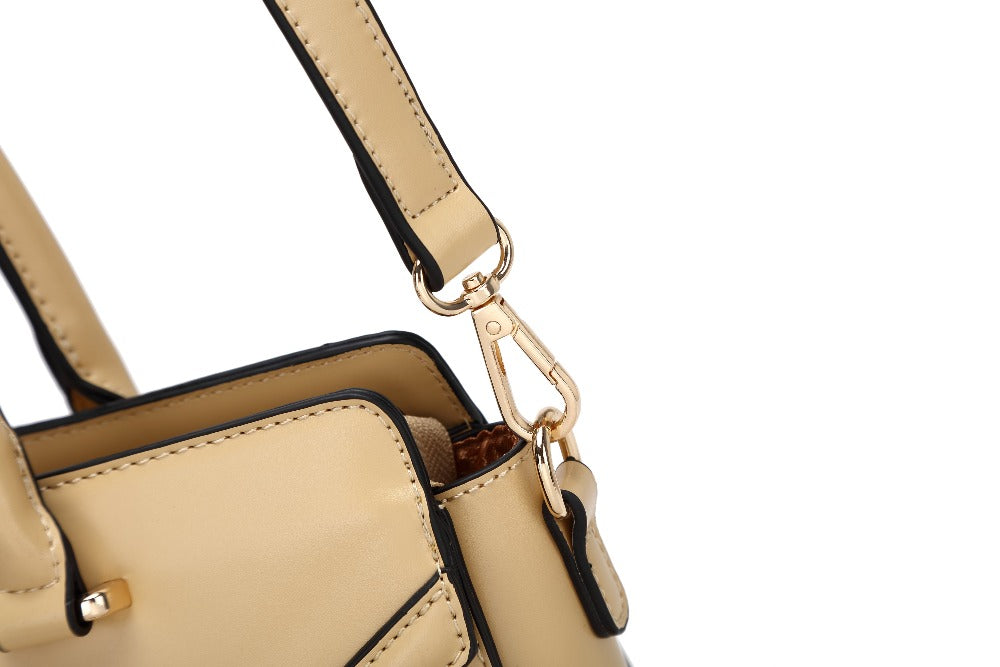 Brangio Italy Structured Satchel Handbag – Elegant Top Handle Crossbody Purse
