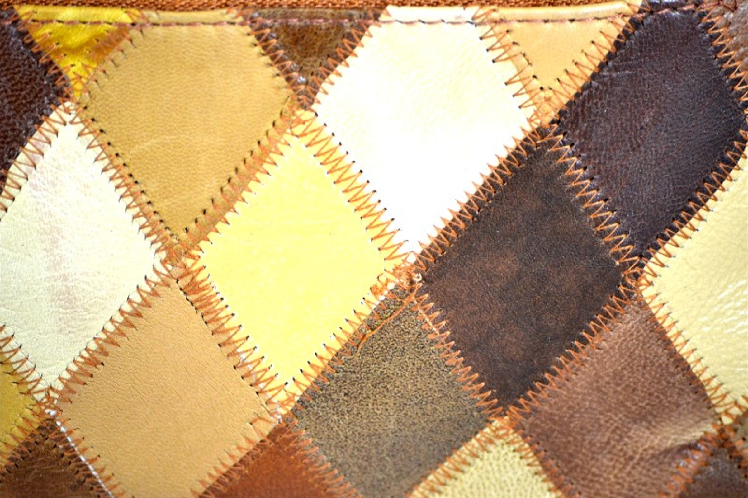 Tinder Genuine Leather Brown Patchwork Crossbody Bag Multi Pocket Shoulder Purse for Unisex