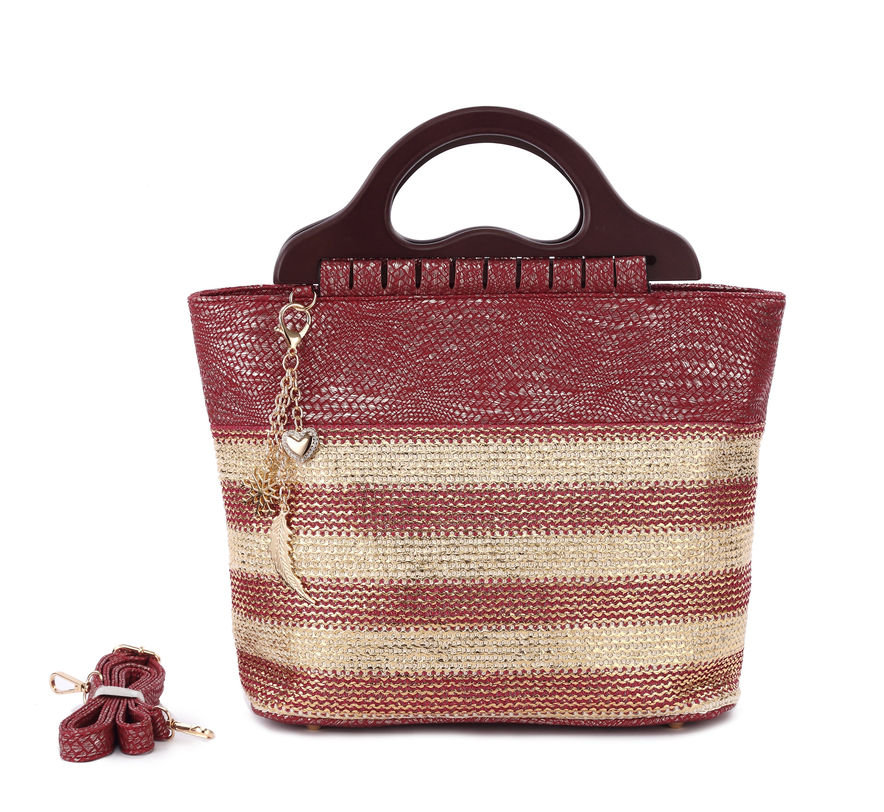 Originally Designed Handmade Woven Straw Tote Bag, Black Gold Top Handle Beach Purse, Summer Shoulder Handbag for Women