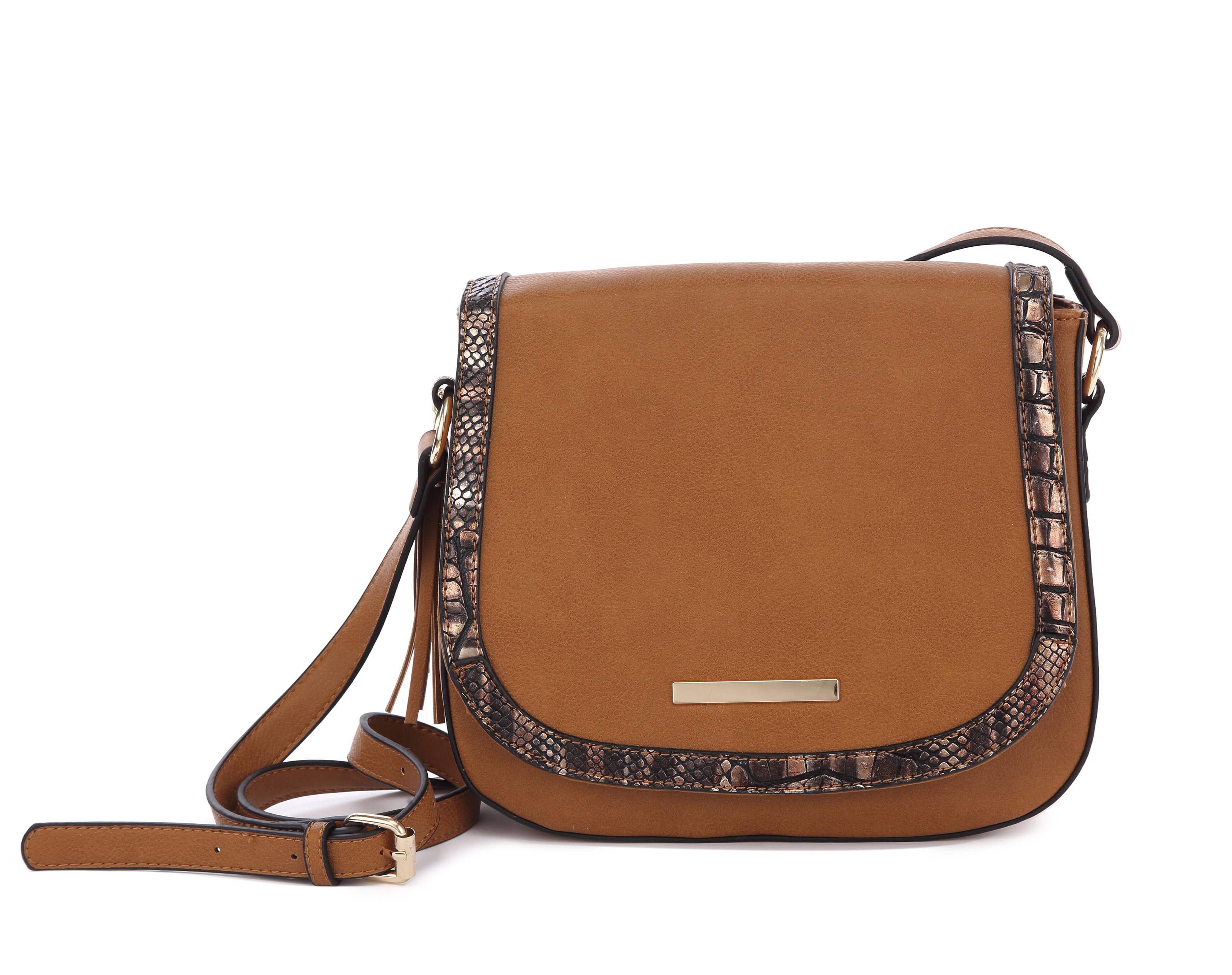 Originally Designed Handmade Crossbody Bag, Light Blue Vegan Leather Shoulder Purse, Tassel Flap Handbag for Women