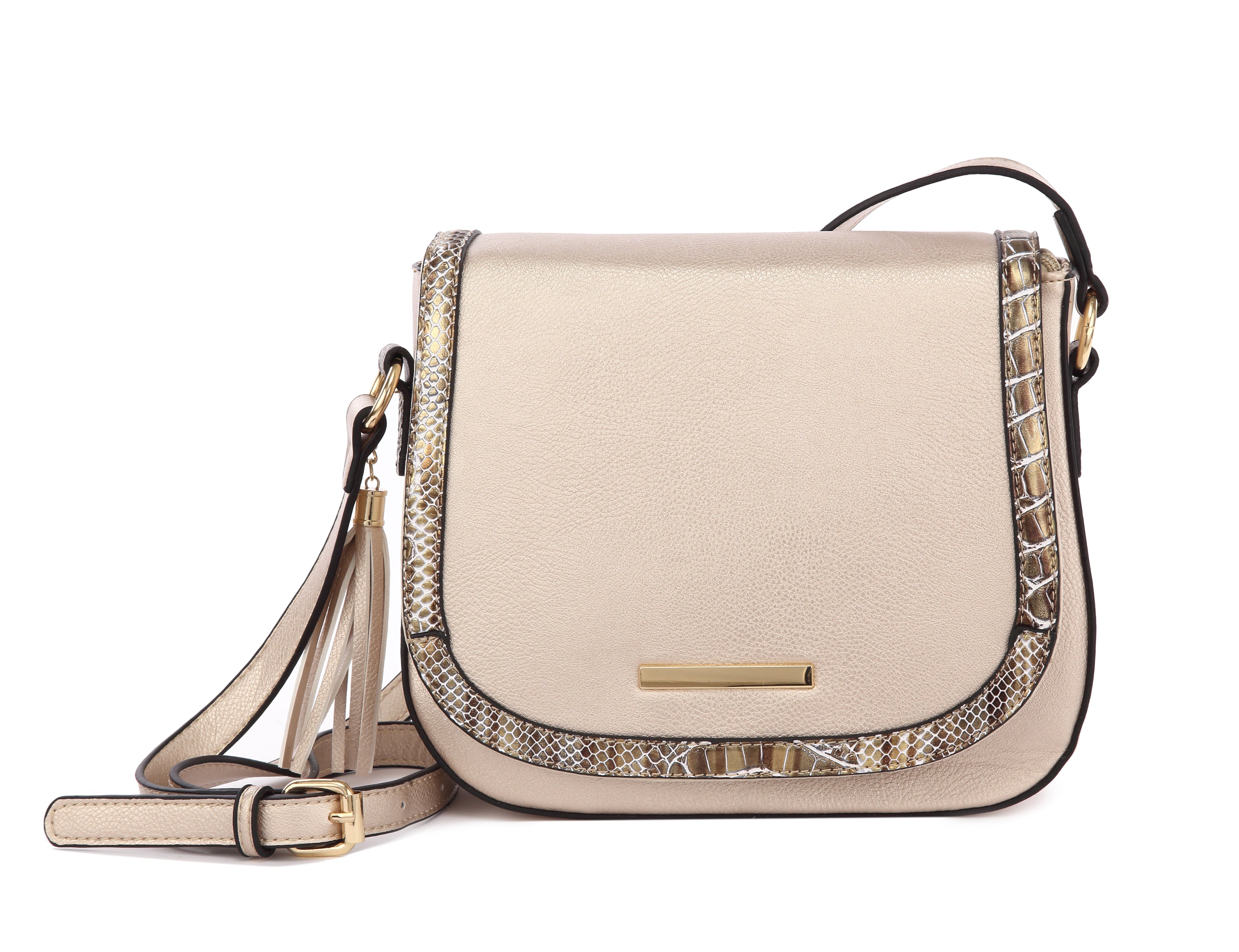 Originally Designed Handmade Crossbody Bag, Light Blue Vegan Leather Shoulder Purse, Tassel Flap Handbag for Women