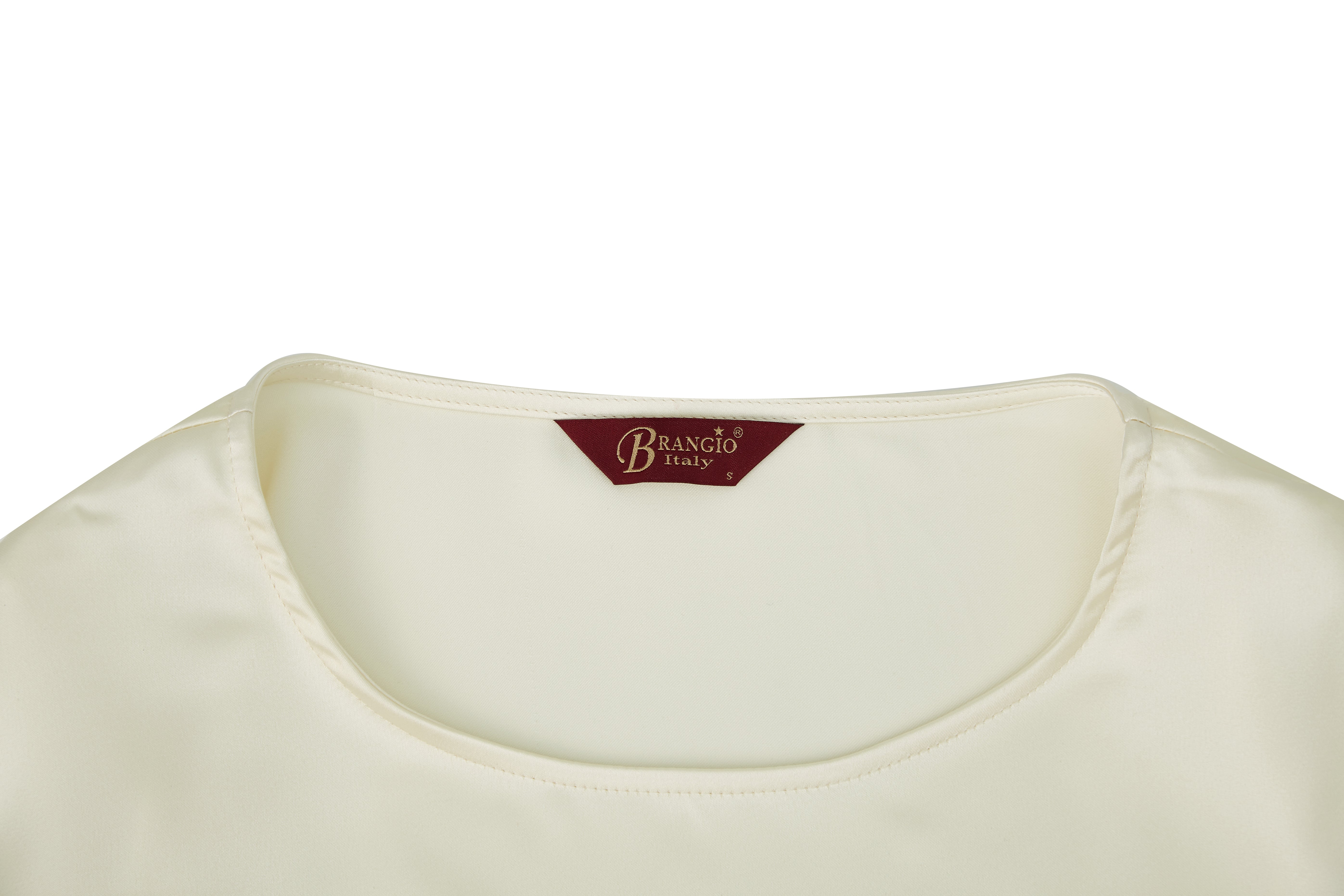 Brangio Vintage Parisian Elegance Top – Pearl White