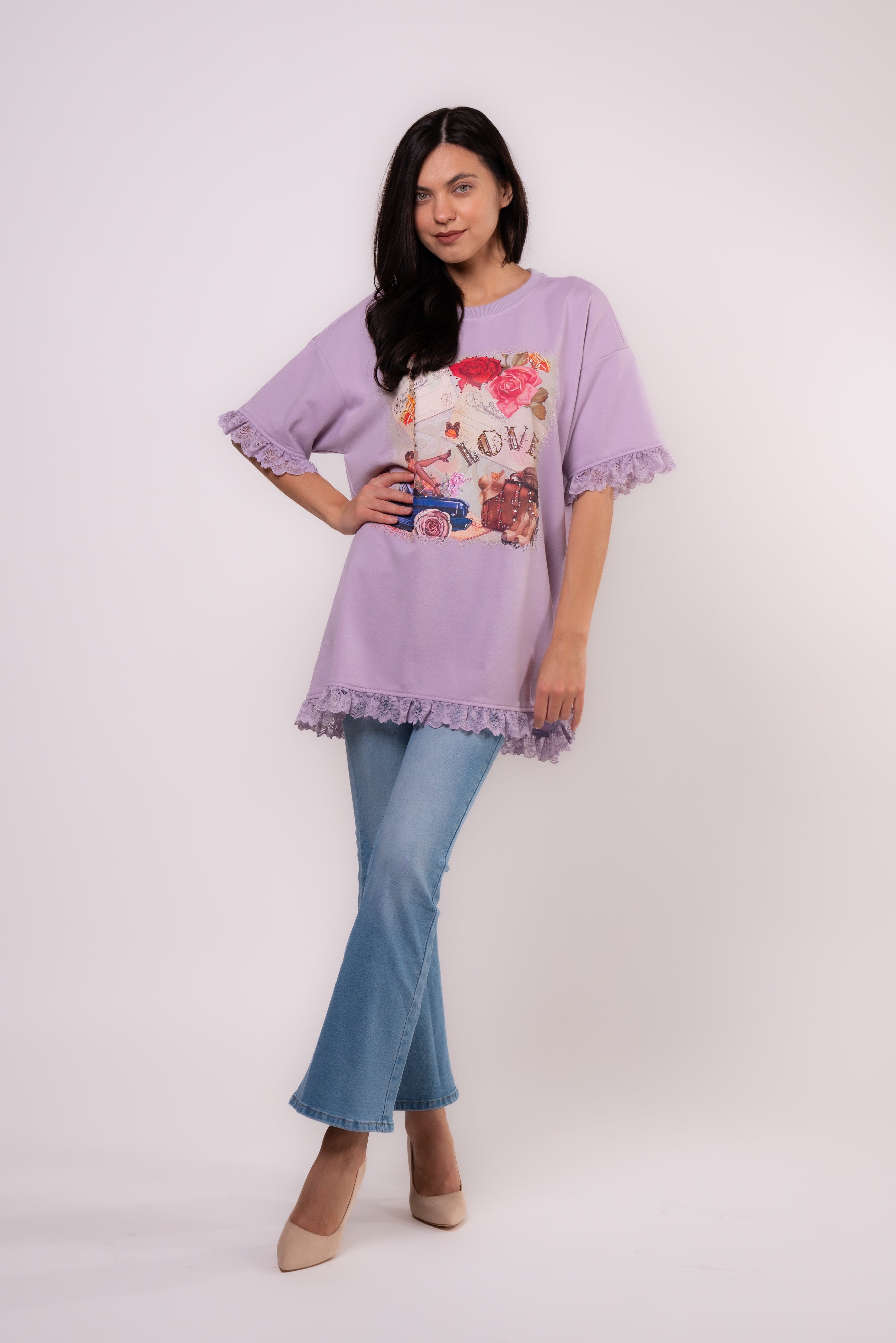 Brangio Vintage Parisian Love Lace Tunic