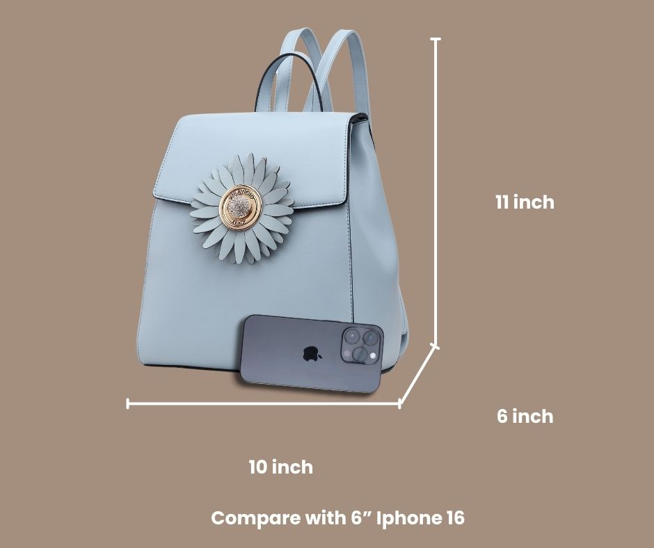 Brangio Italy Floral Backpack Purse for Women - Designer Fashion Backpack