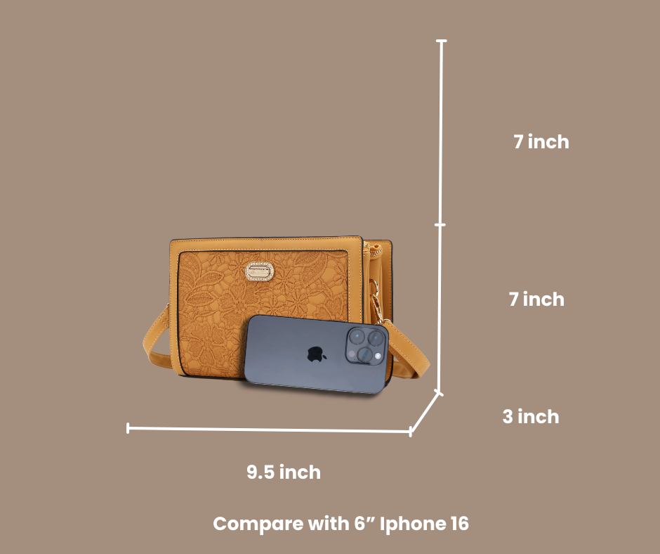 Blossoming Love Floral Crossbody Bag