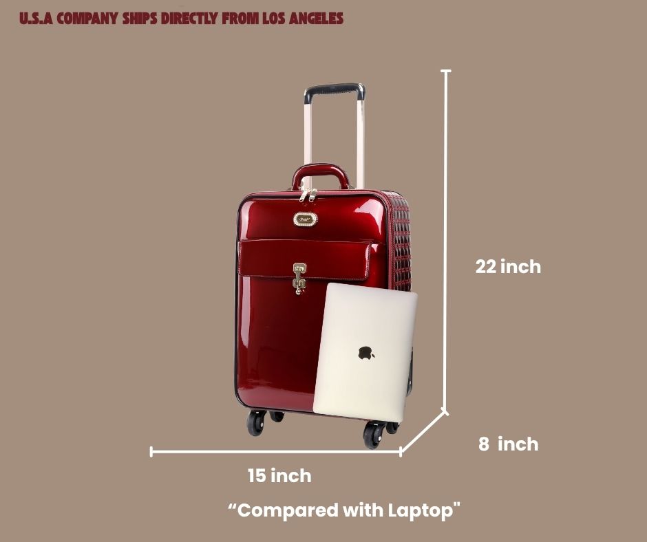 Brangio Italy Luxury Carry-On Luggage – Rolling Suitcase