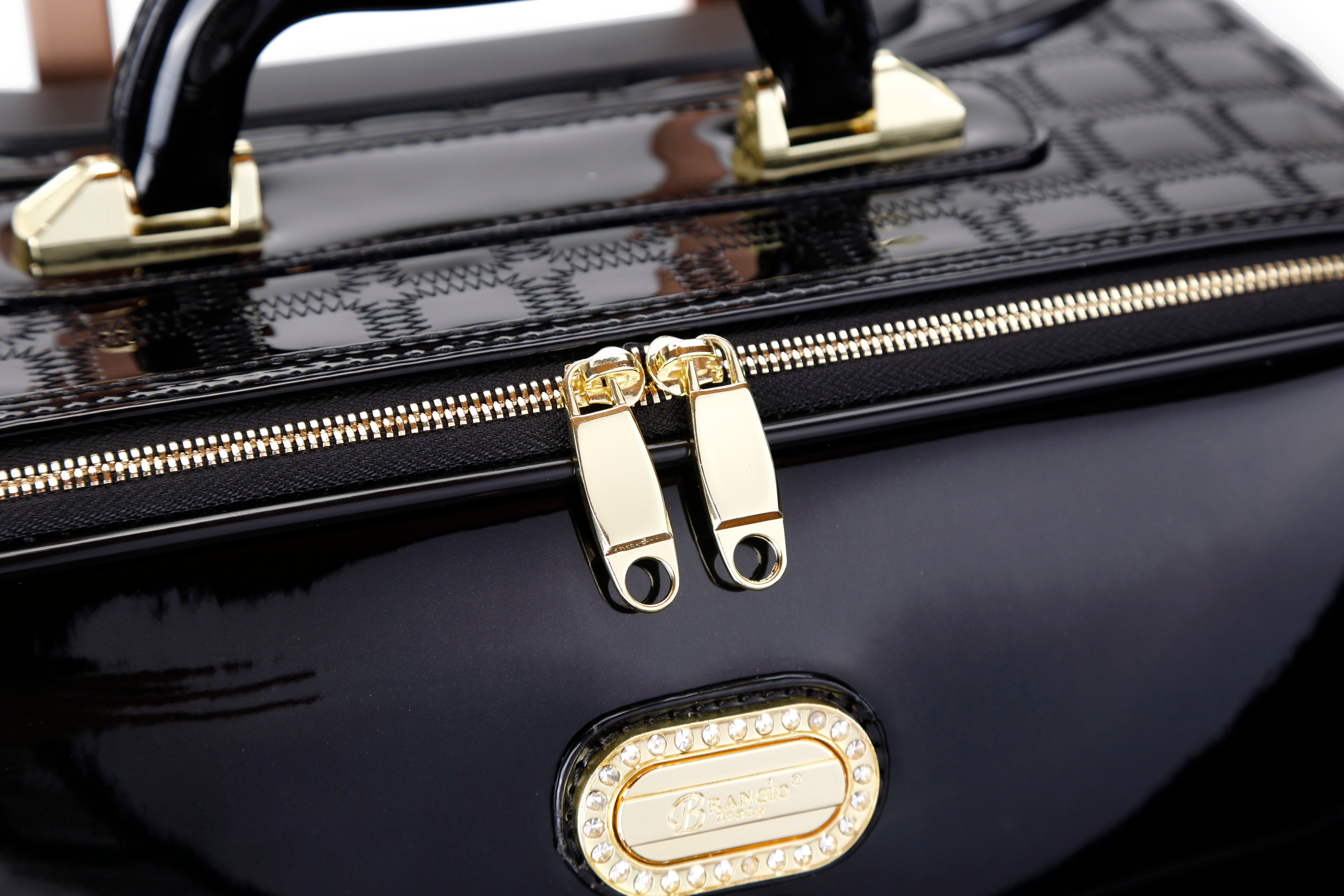Brangio Italy Luxury Carry-On Luggage – Rolling Suitcase with Spinner Wheels