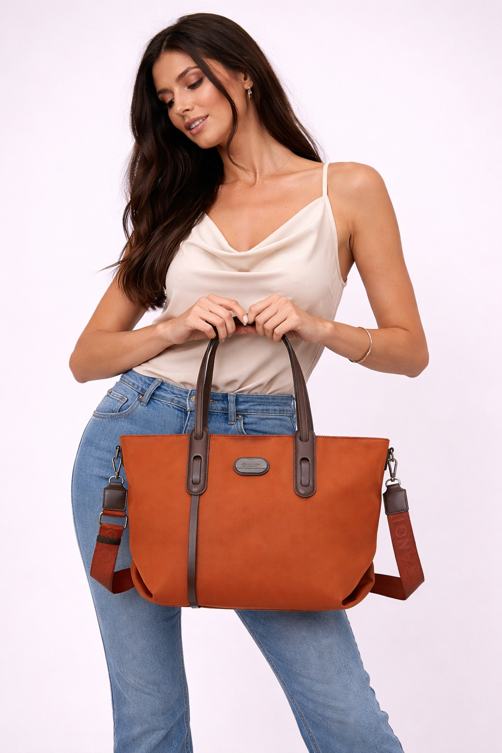 Brangio Italy Lightweight Tote Bag – Water-Resistant Everyday Shoulder Bag