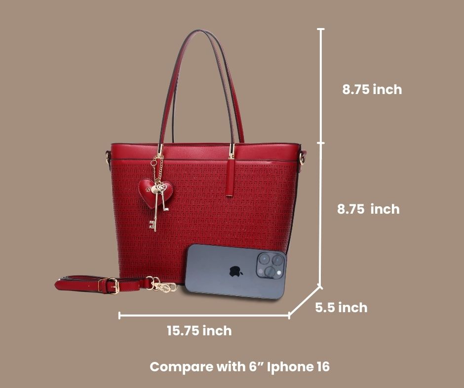 Brangio Italy Love Wings Key Charm Tote Bag