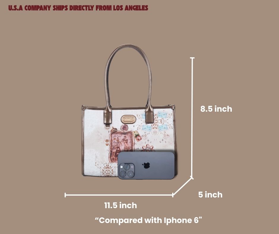 Brangio Italy Small Vintage Paris Handbag & Crossbody Bag