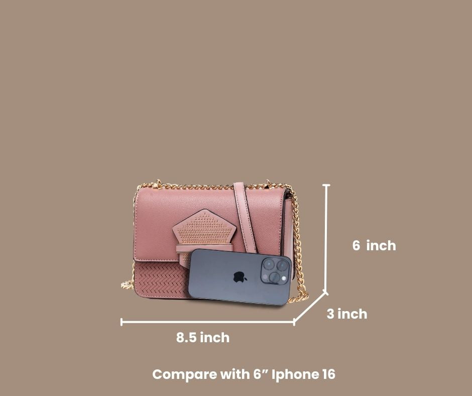 Brangio Italy Sophisticated Chain Crossbody Bag