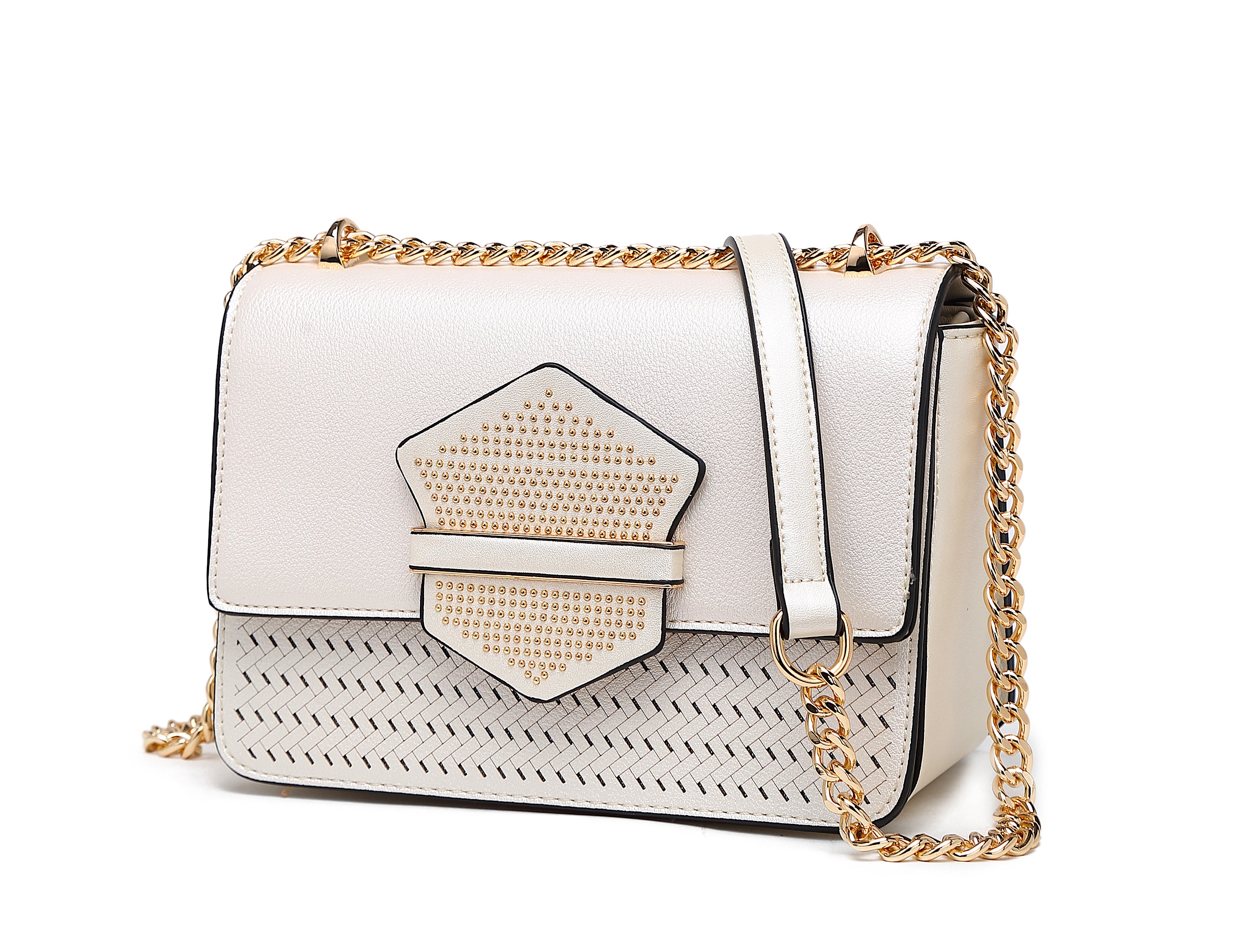Brangio Italy Sophisticated Chain Crossbody Bag