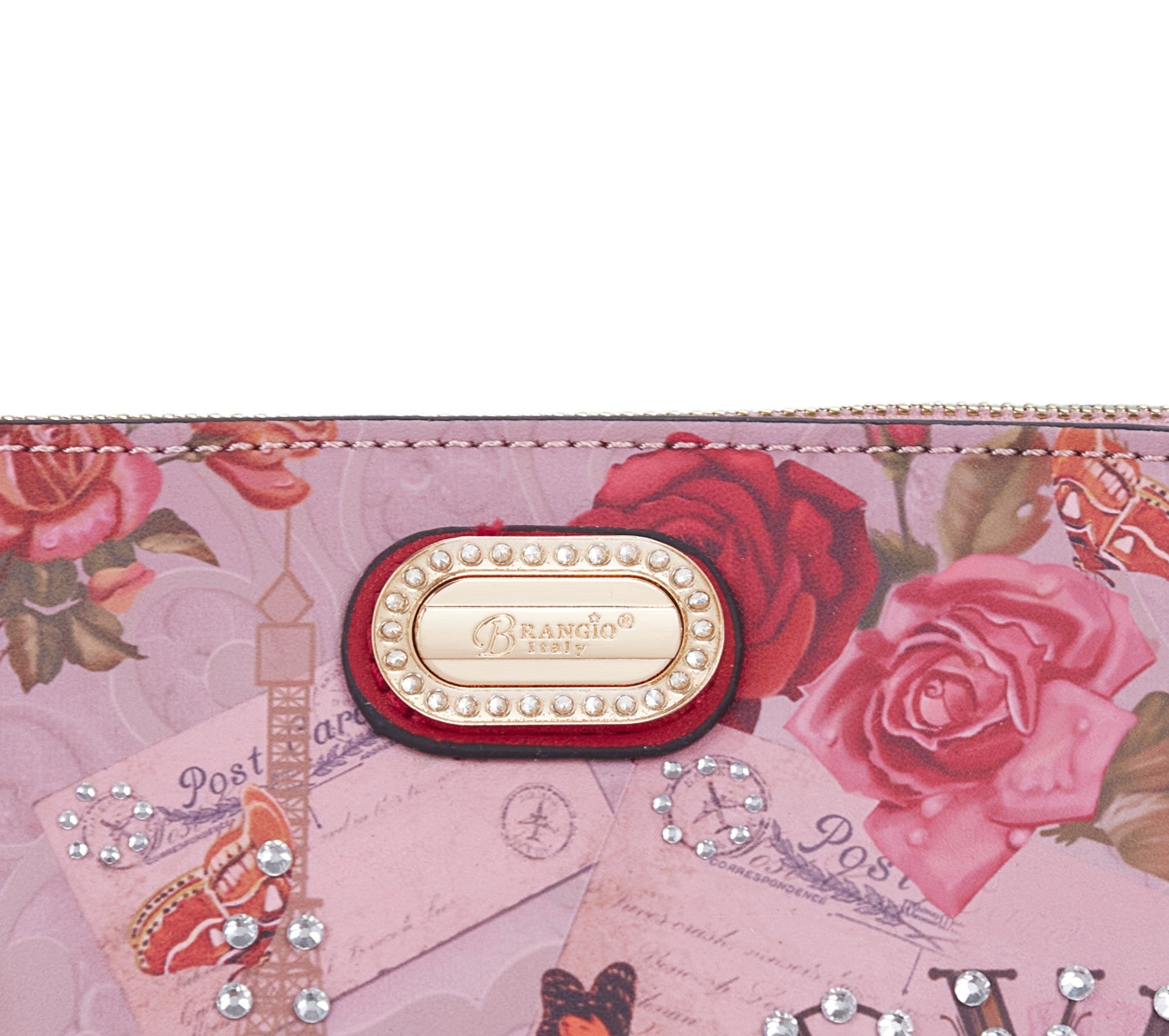 Brangio Italy Vintage Floral Love Small Designer Crossbody Bag