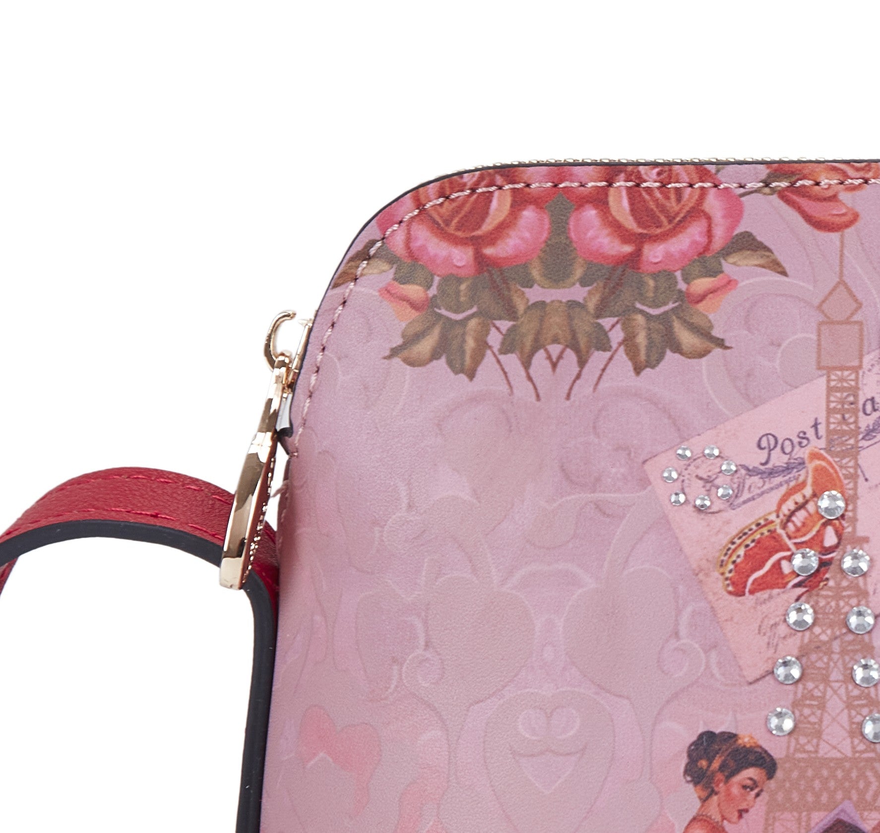 Brangio Italy Vintage Floral Love Small Designer Crossbody Bag