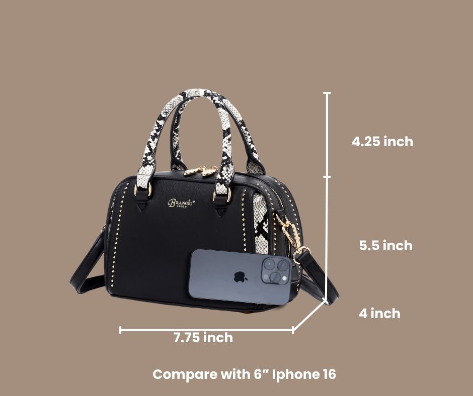 Brangio Italy Luxe Python-Accent Mini Crossbody Bag & Mini Backpack