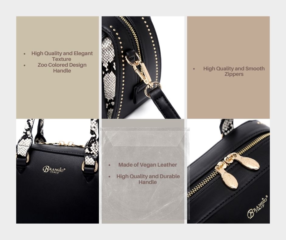 Brangio Italy Luxe Python-Accent Mini Crossbody Bag & Mini Backpack