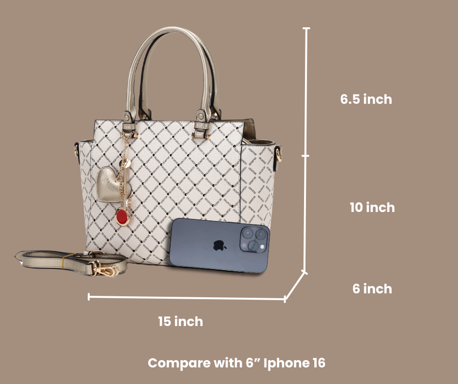Ruby Soar Crystal Stud Work Travel Tote Bag