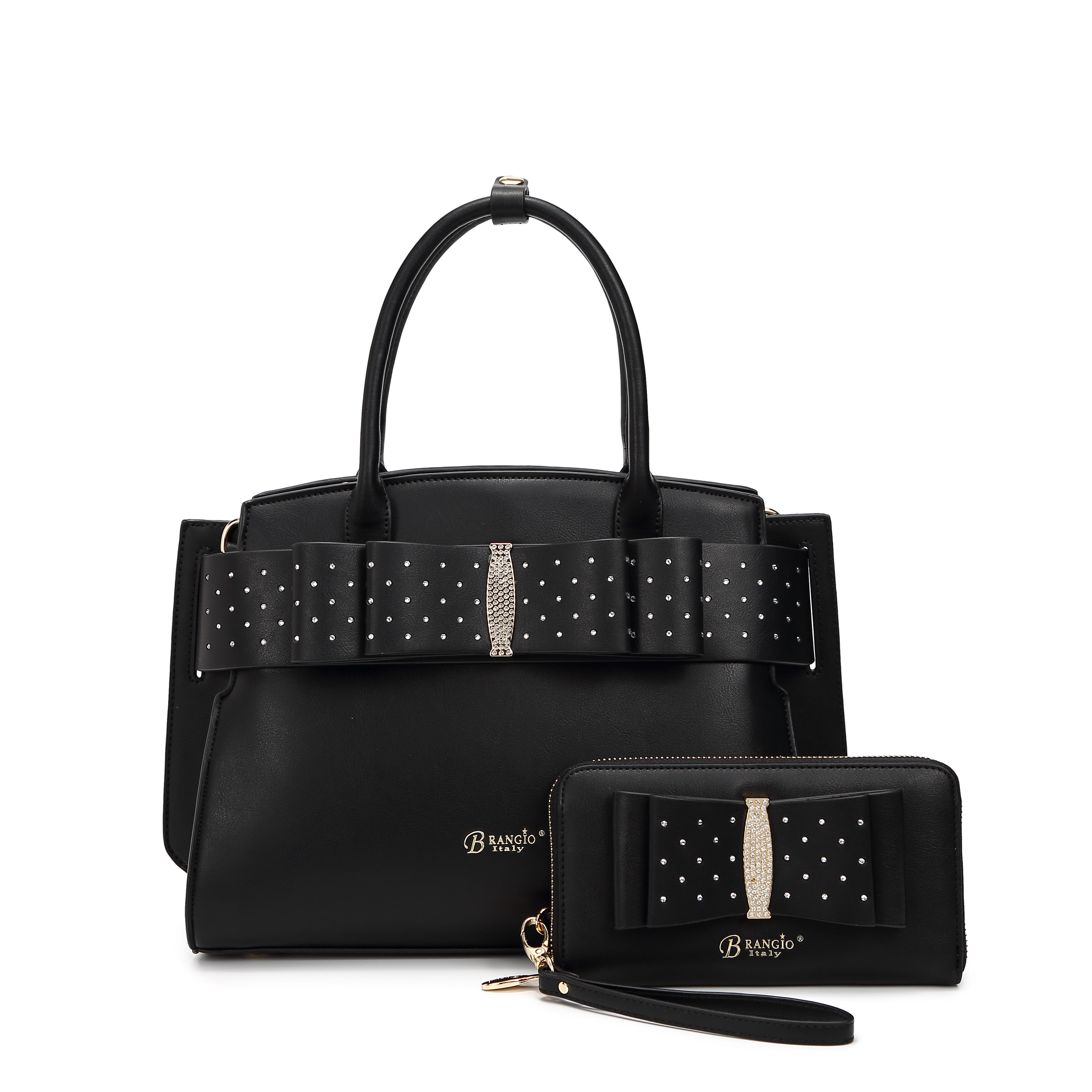 Brangio Elegant Bow Satchel/Wallet
