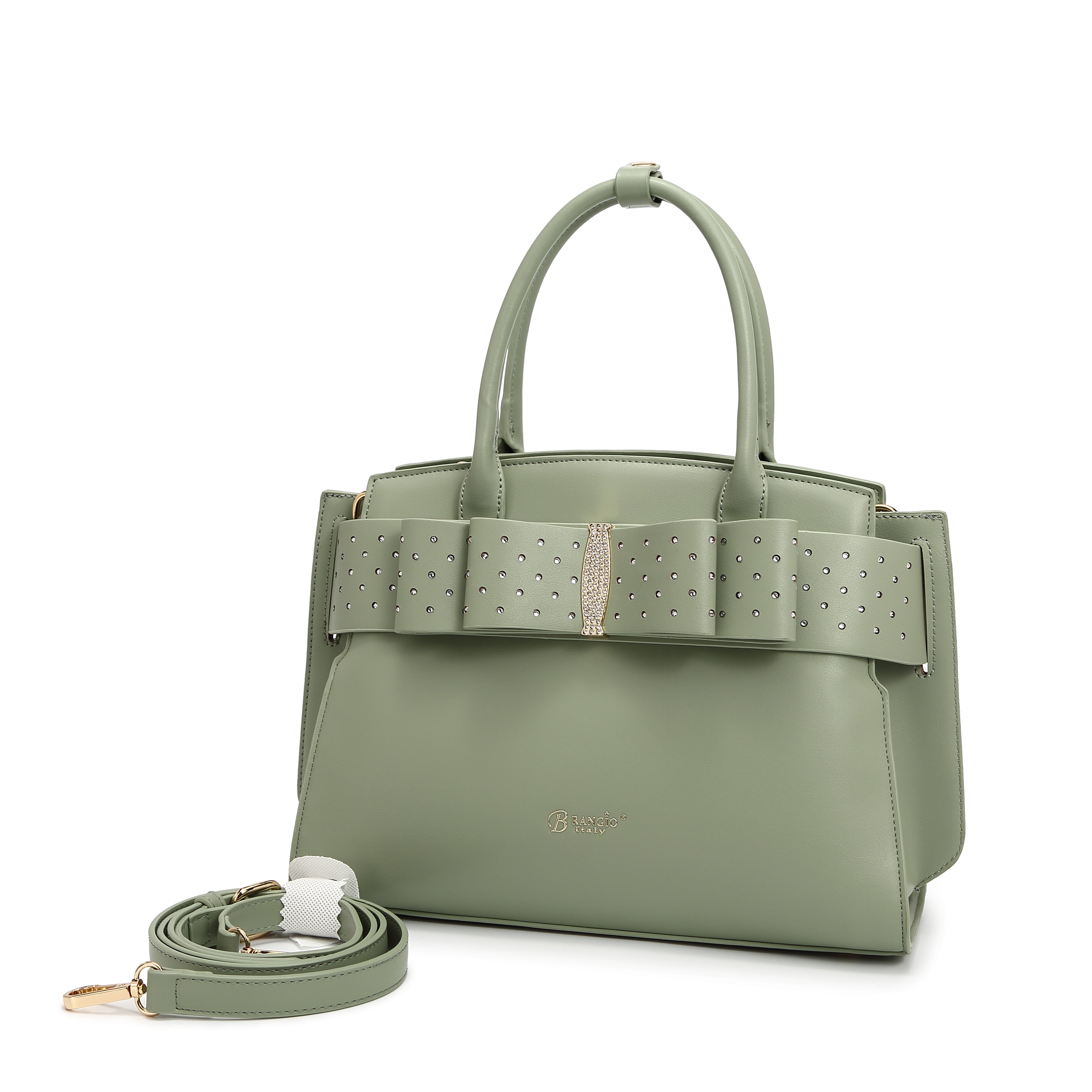 Brangio Elegant Bow Satchel/Wallet