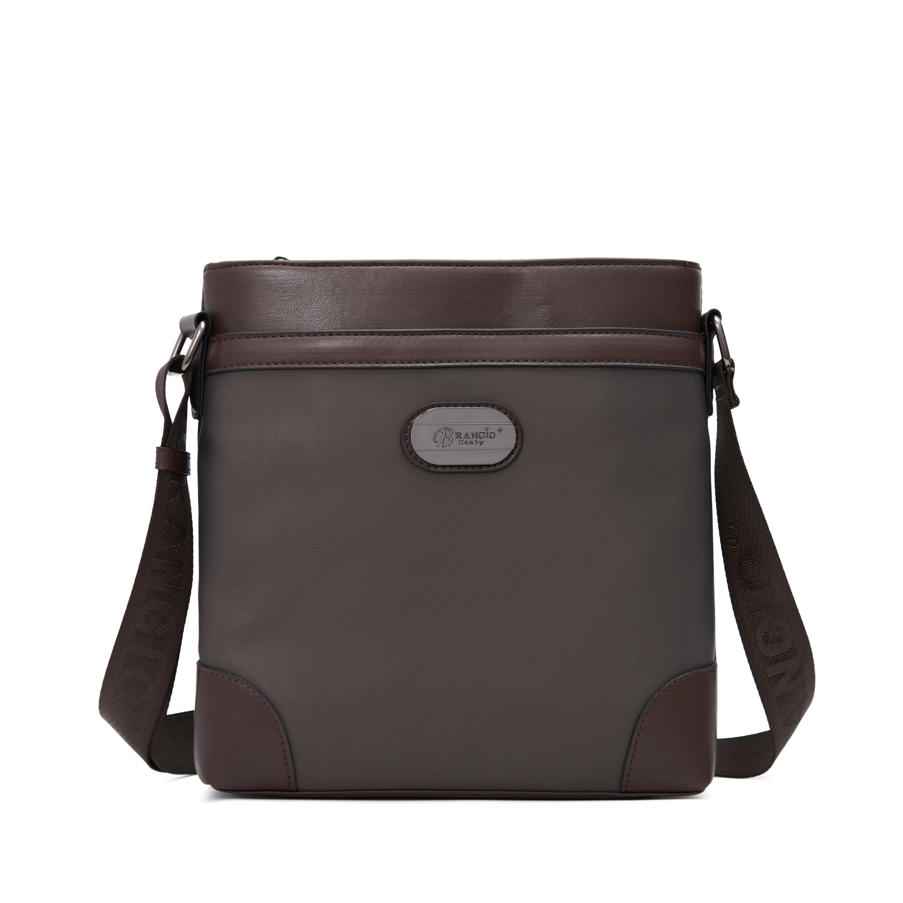 Brangio Italy Lightweight Crossbody Messenger Bag – Water-Resistant Everyday Travel Shoulder Bag