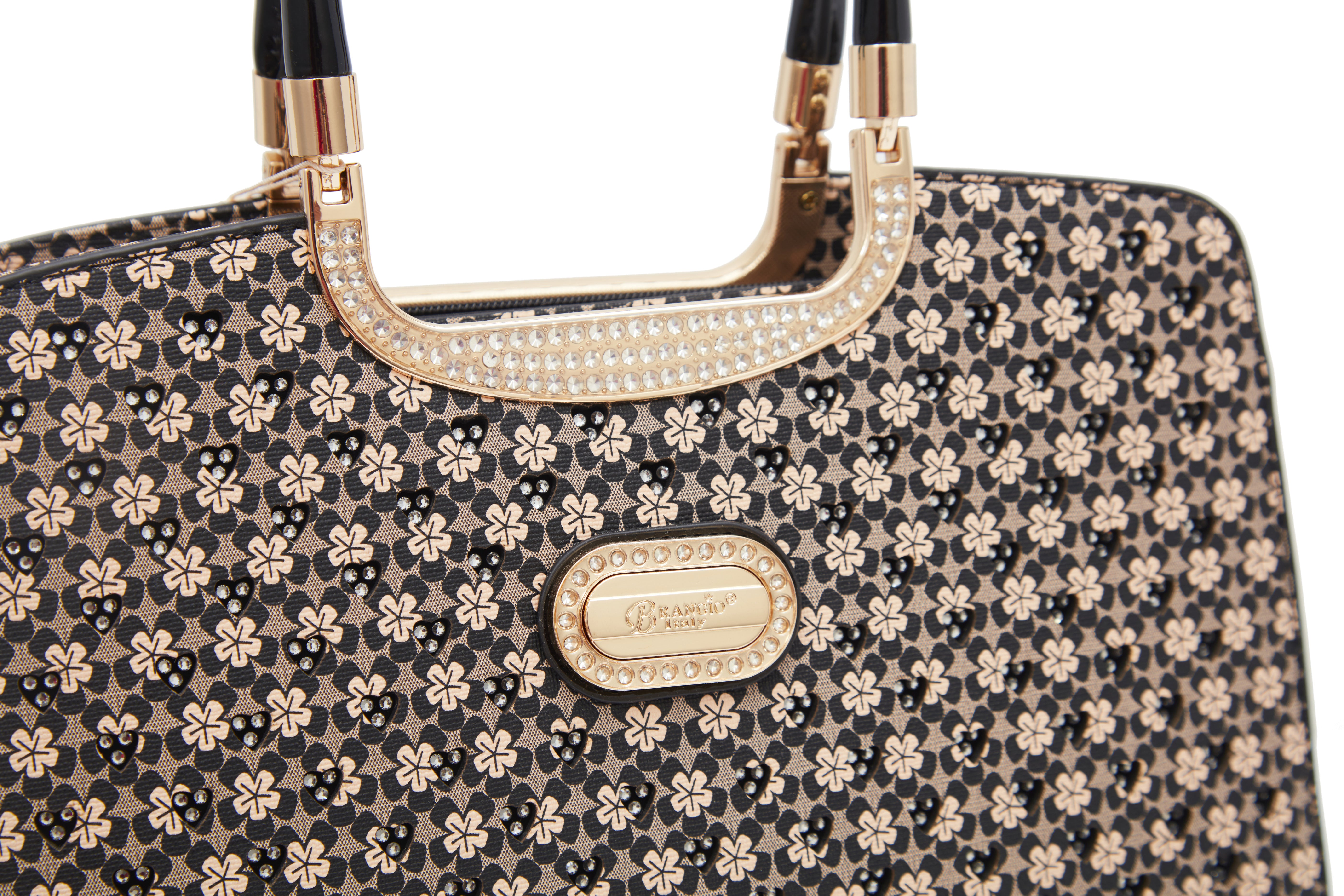 Brangio Italy Galaxy Stars Clover Stars Designer Tote Bag