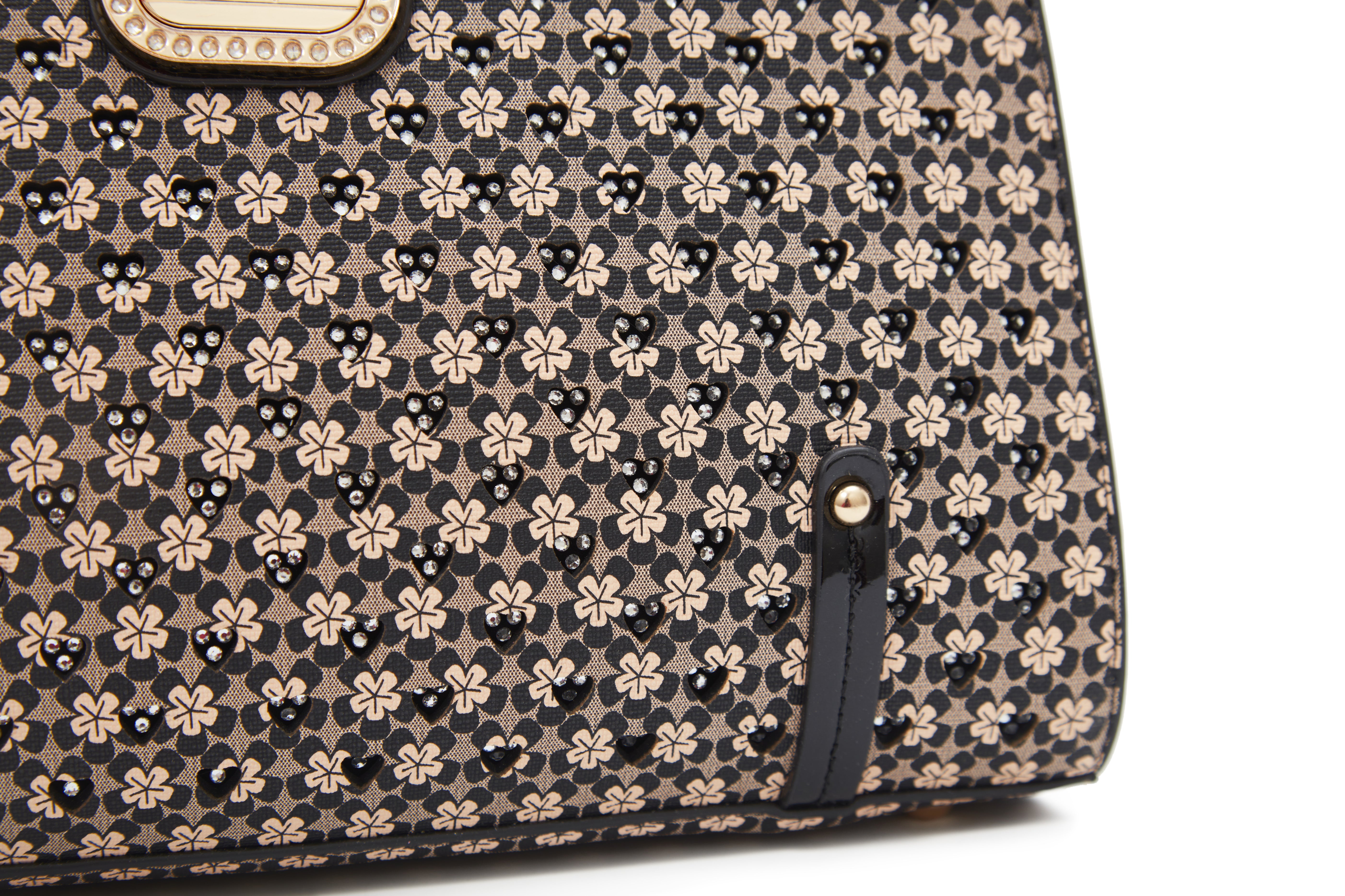 Brangio Italy Galaxy Stars Clover Stars Designer Tote Bag