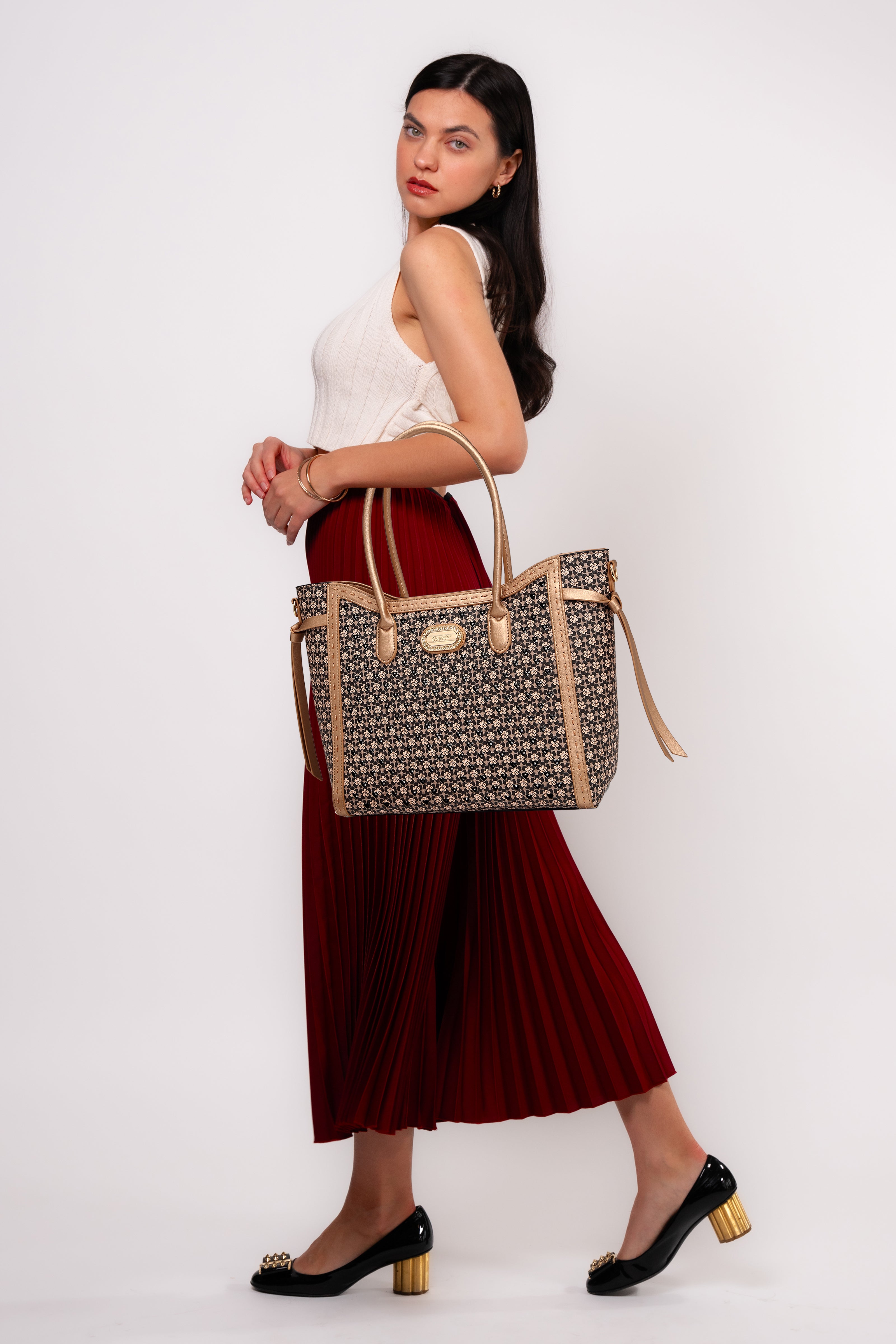 Brangio Italy Heritage Floral Tote Bag