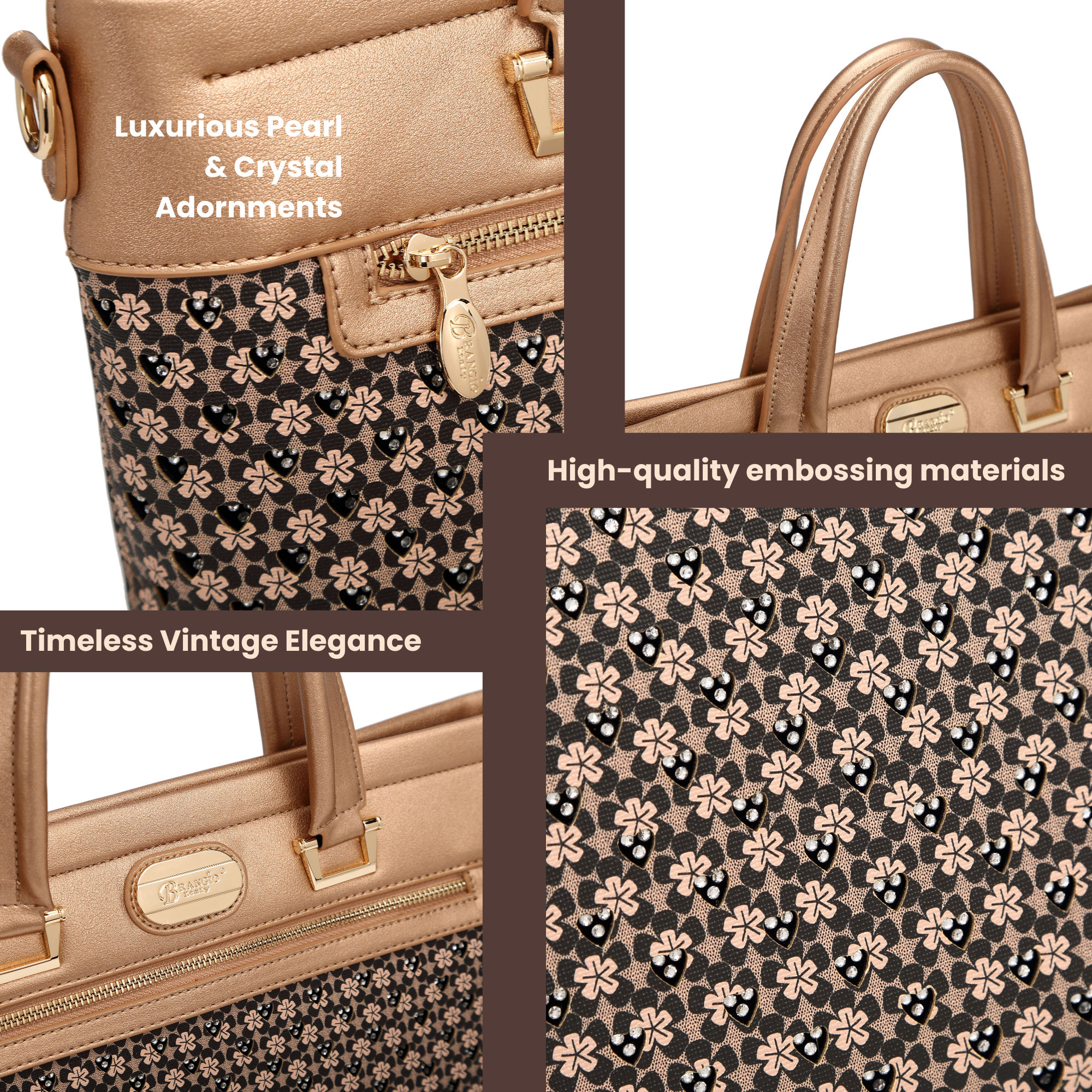 Brangio Floral Executive Tote