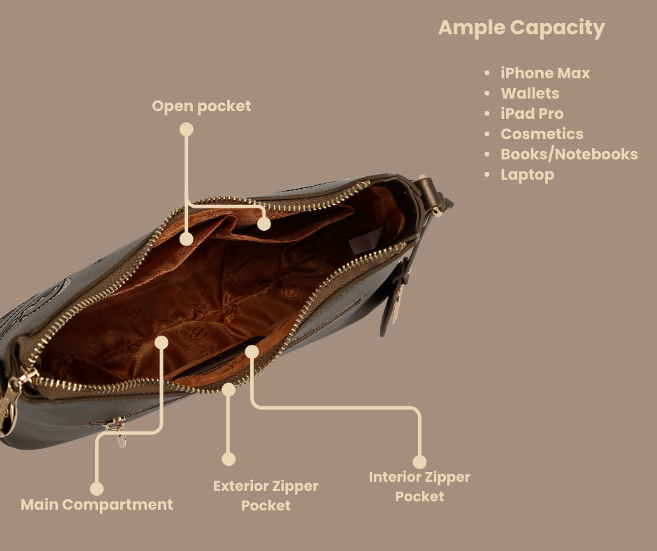 Brangio Elegant Love-Embellished Handbag