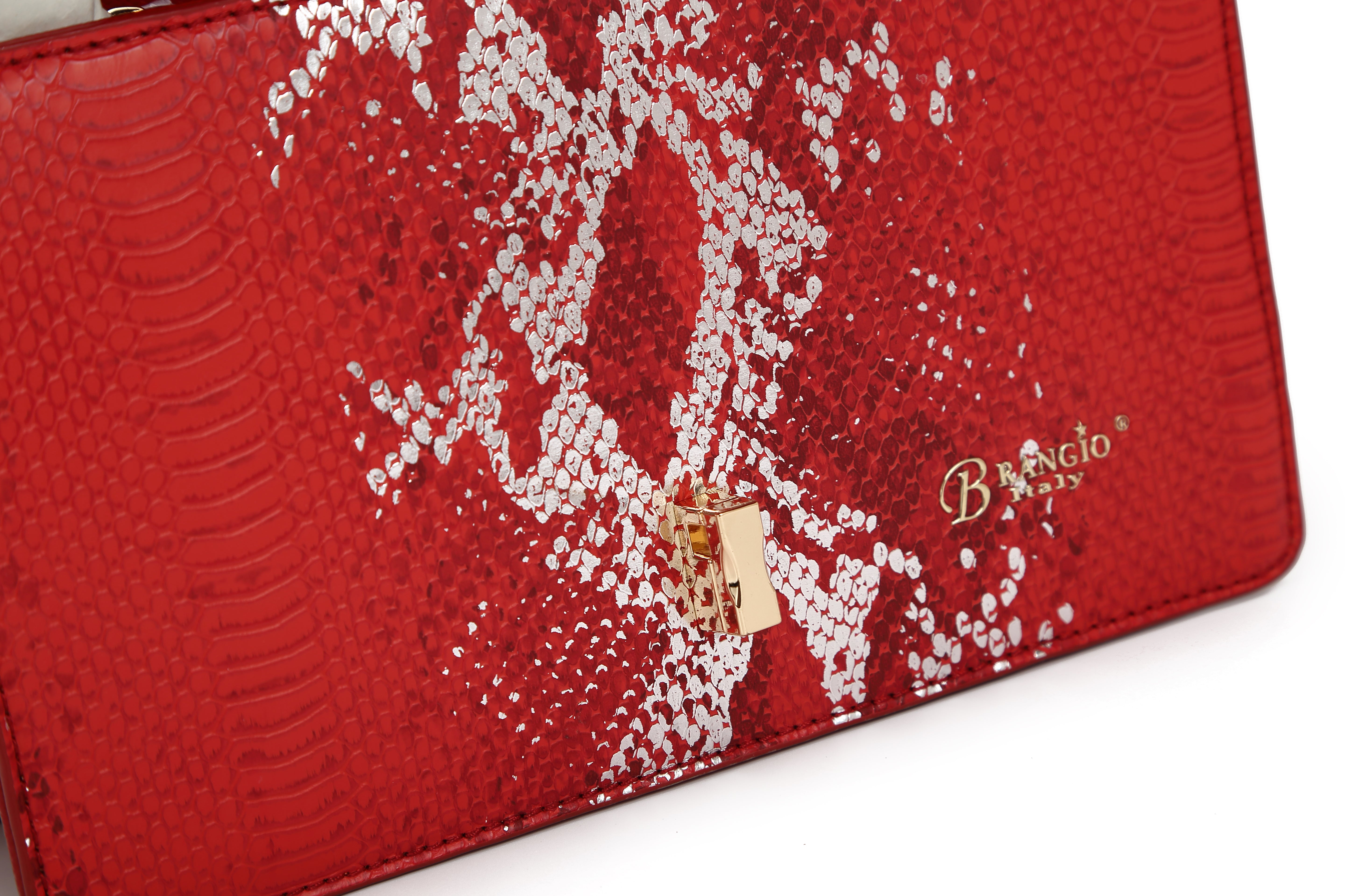 Brangio Elegant Heart-Patterned Crossbody Bag