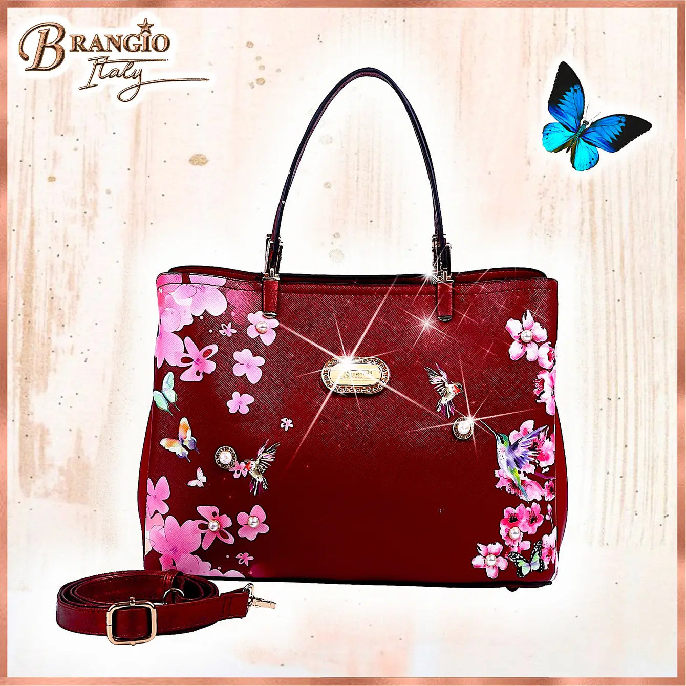 Brangio Blossom Hummingbird Tote