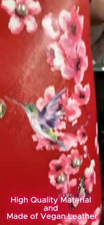 Brangio Italy Elegant Floral Hummingbird Tote Bag