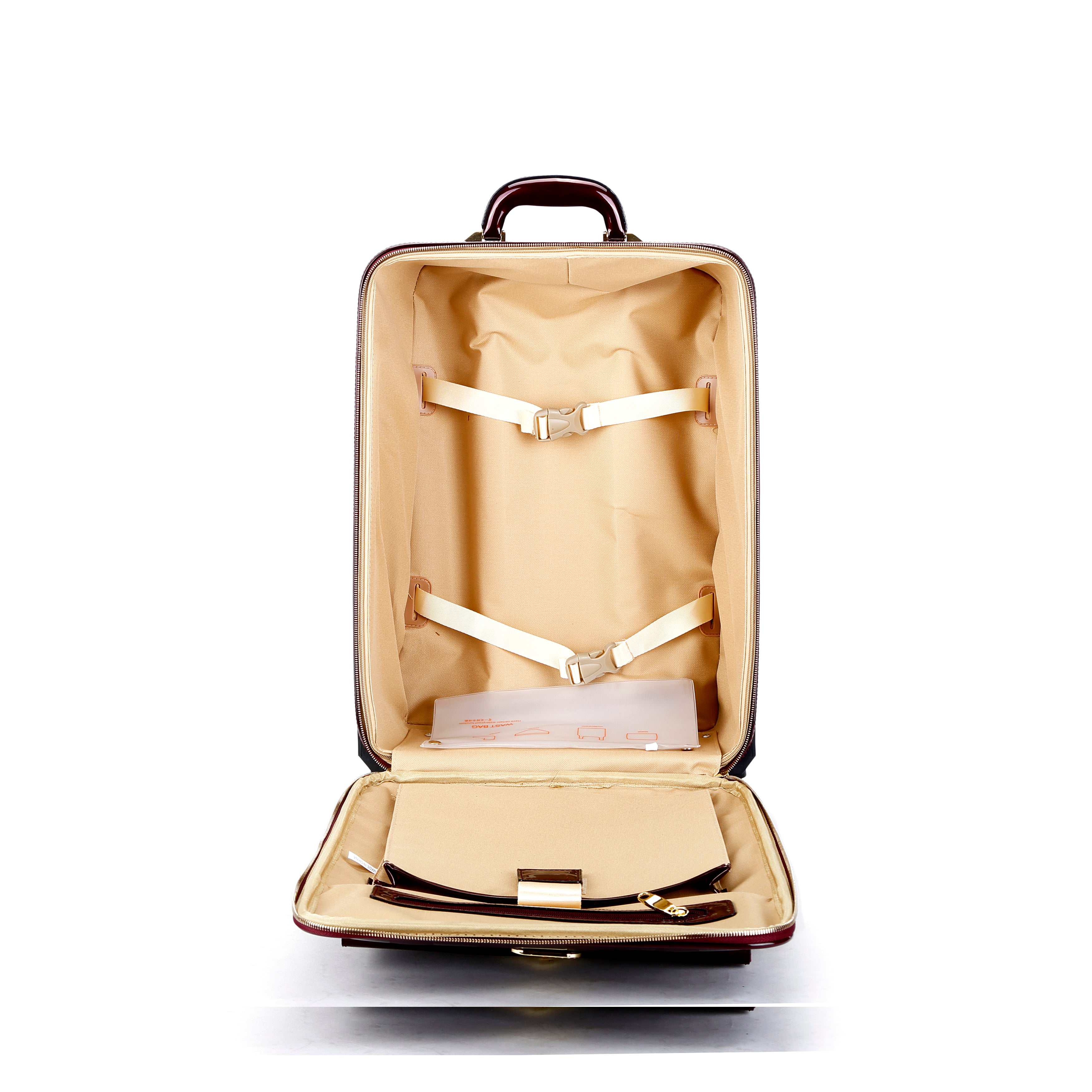 Floral Accent Light Weight Spinner Luggage - Brangio Italy Co.