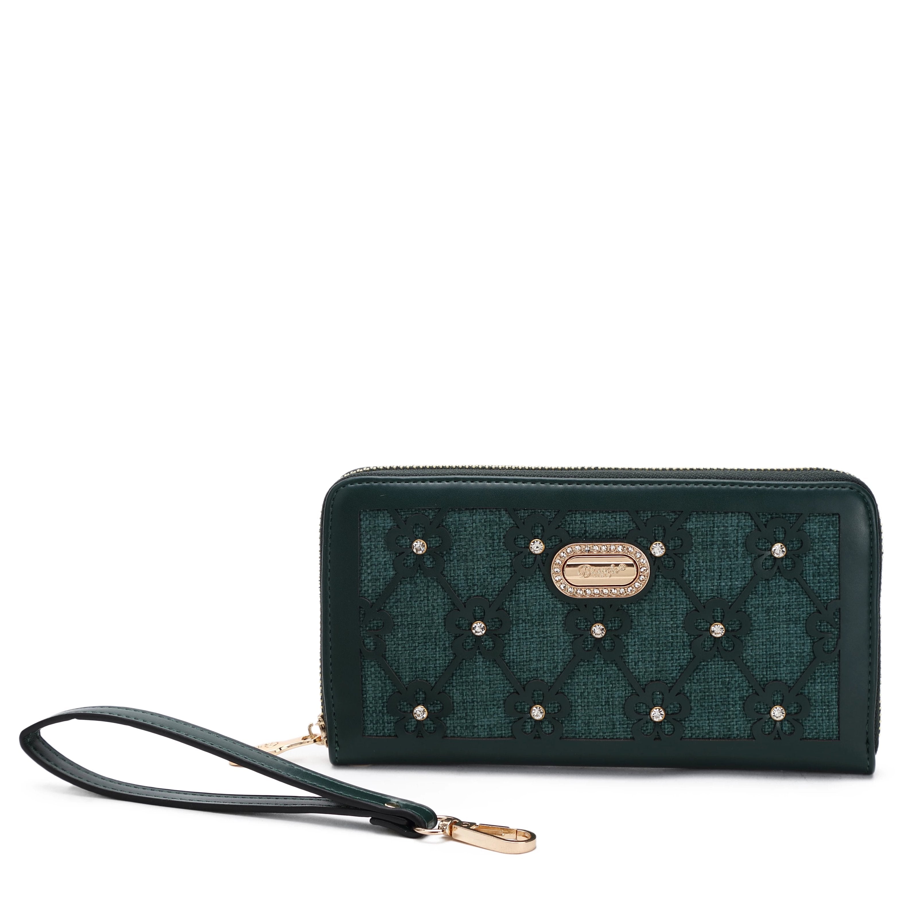 Wildflower Handmade Wristlet Wallet with Multiple Card Pockets - Brangio Italy Co.