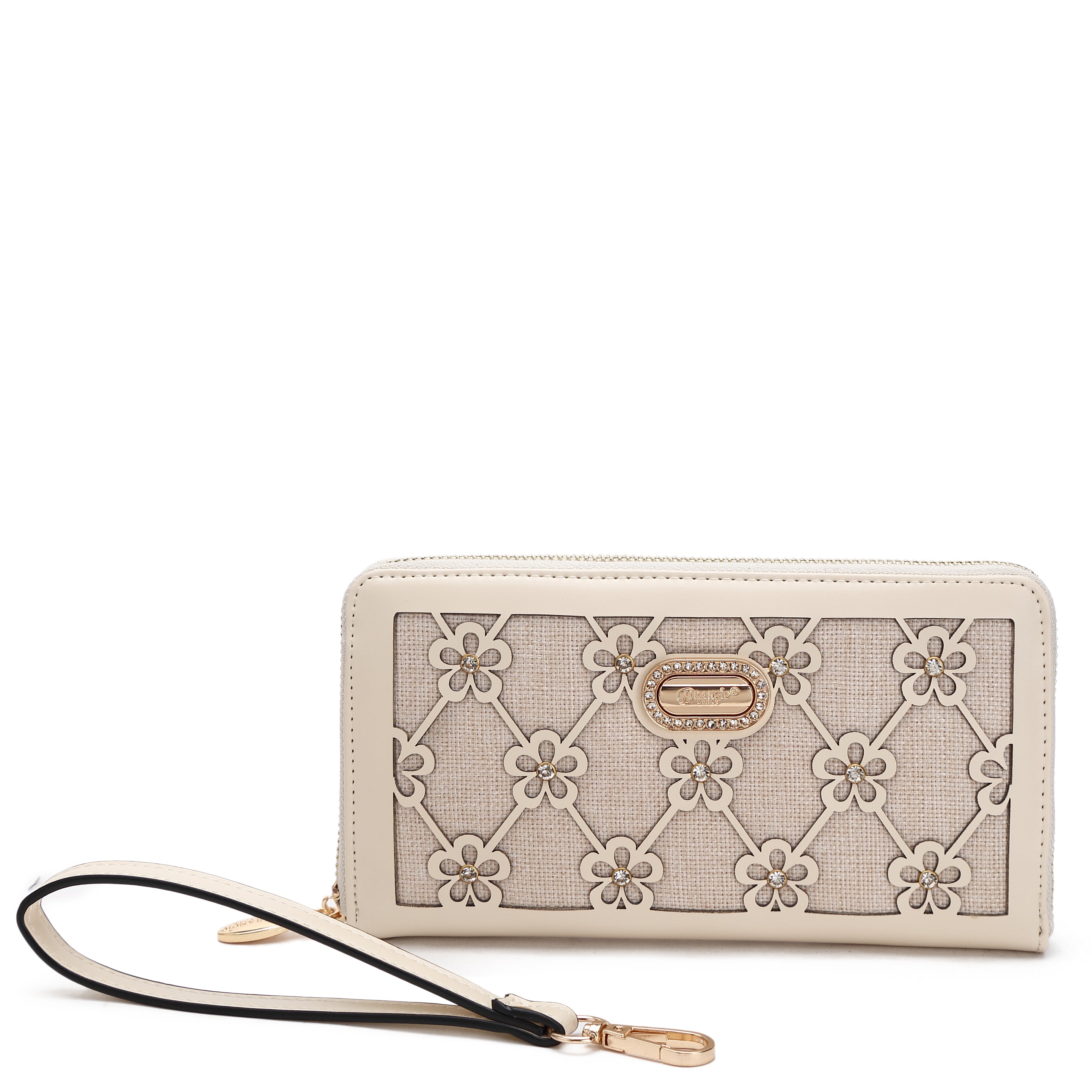 Wildflower Handmade Wristlet Wallet with Multiple Card Pockets - Brangio Italy Co.