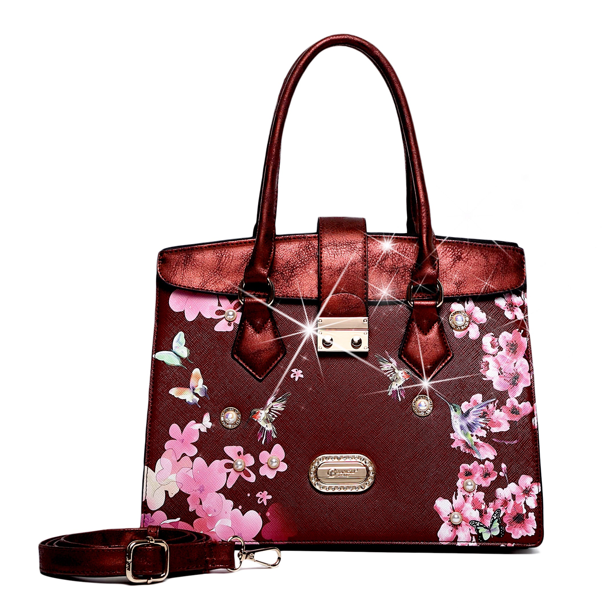 Hummingbird Soar Scratch & Stain Resistant Top-Handle Bag - Brangio Italy Co.