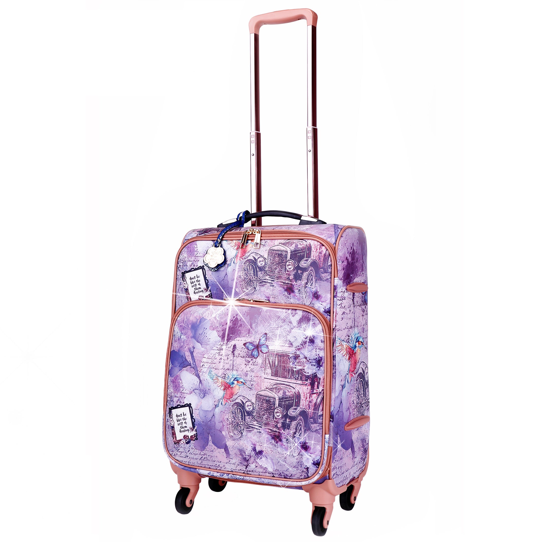 Vintage Darling Classic Travel Luggage for Women With Spinners - Brangio Italy Co.