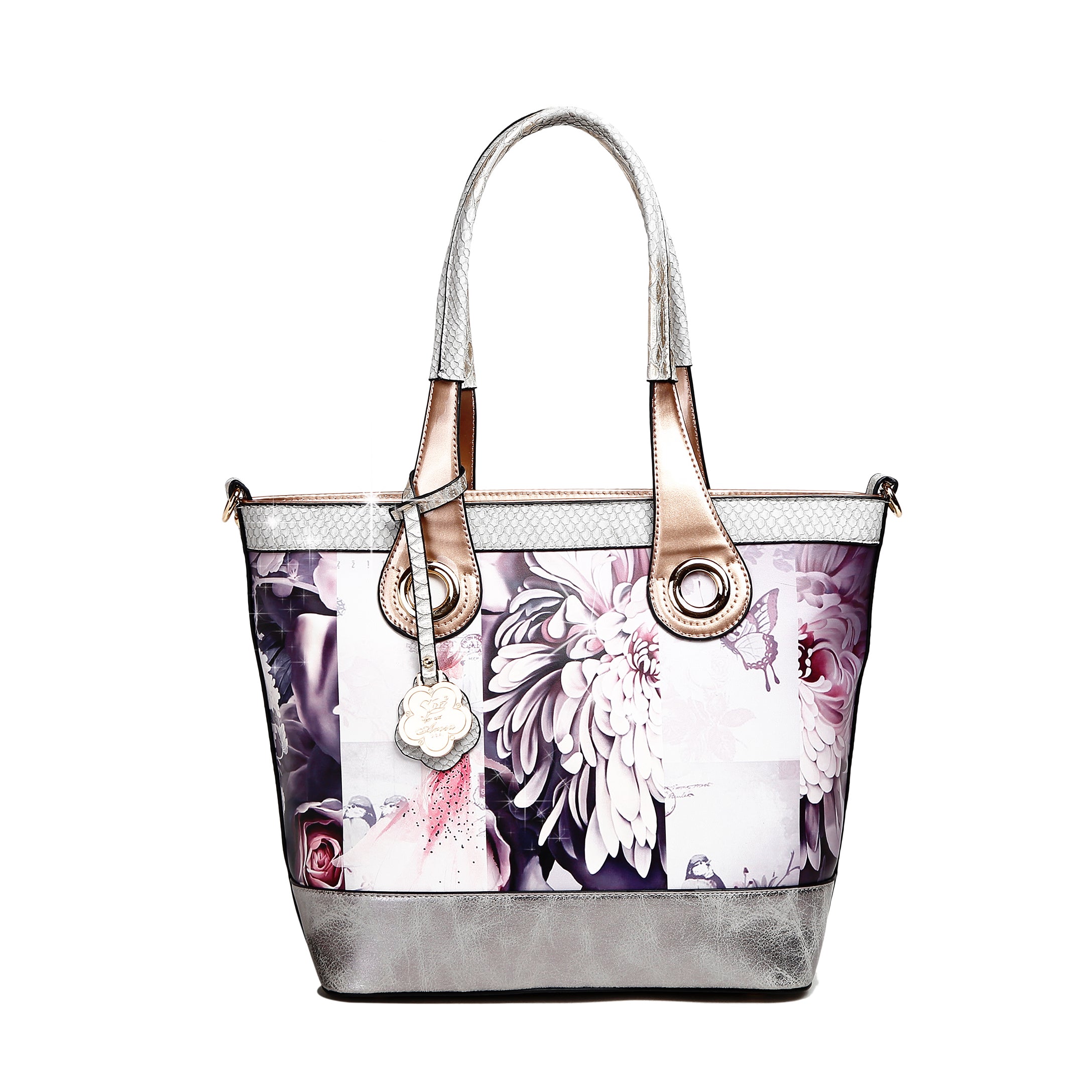 Blossomz Tote Designer Luxury Tote Bag for Women - Brangio Italy Co.