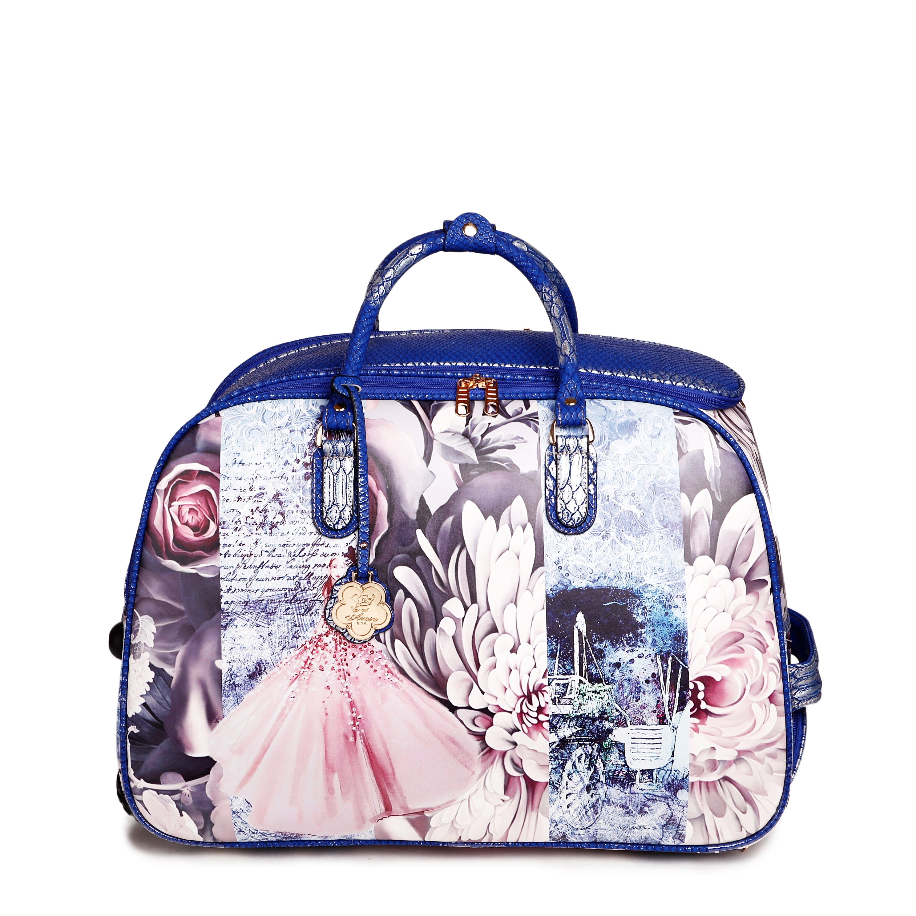 Blossomz Duffle Bag + Overnight Bag for Women - Brangio Italy Co.