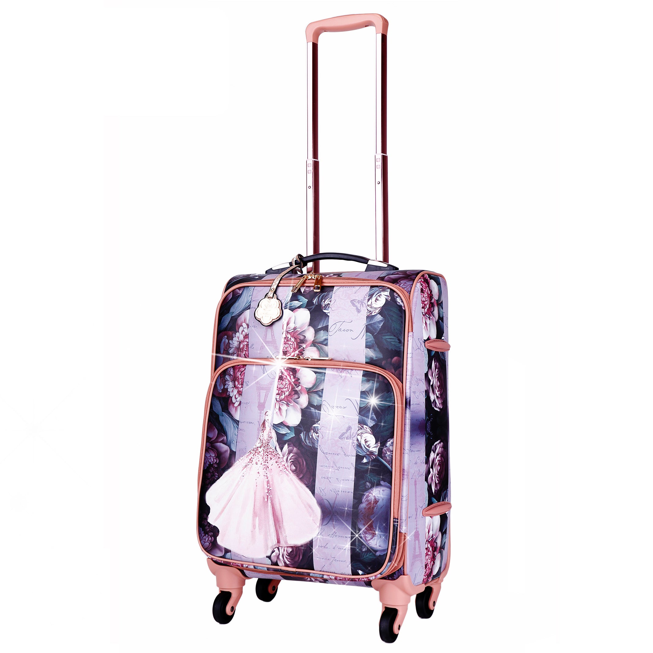 Blossomz Carry on Luggage With Spinner Wheels - Brangio Italy Co.